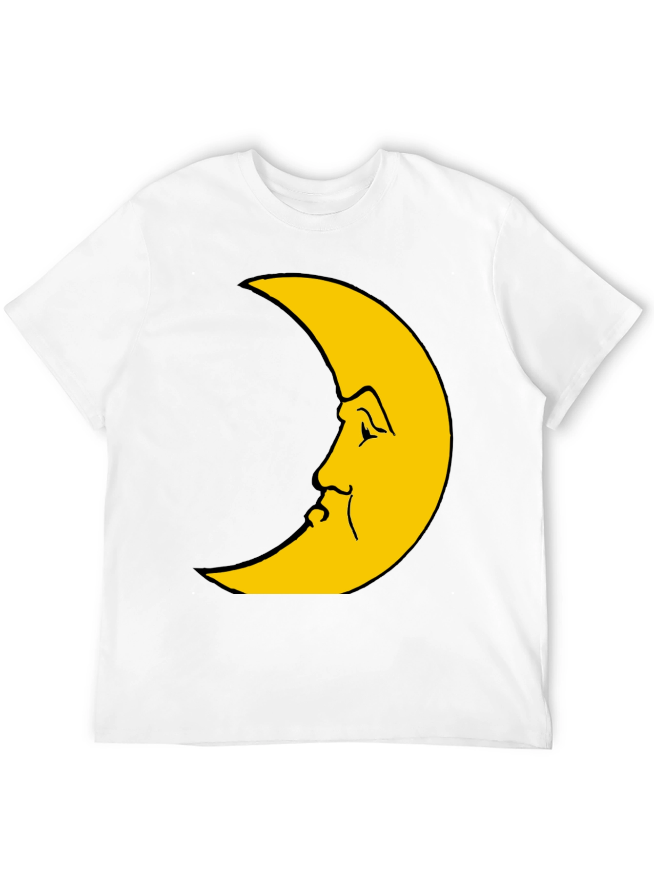 Crescent Moon Face Graphic Tee