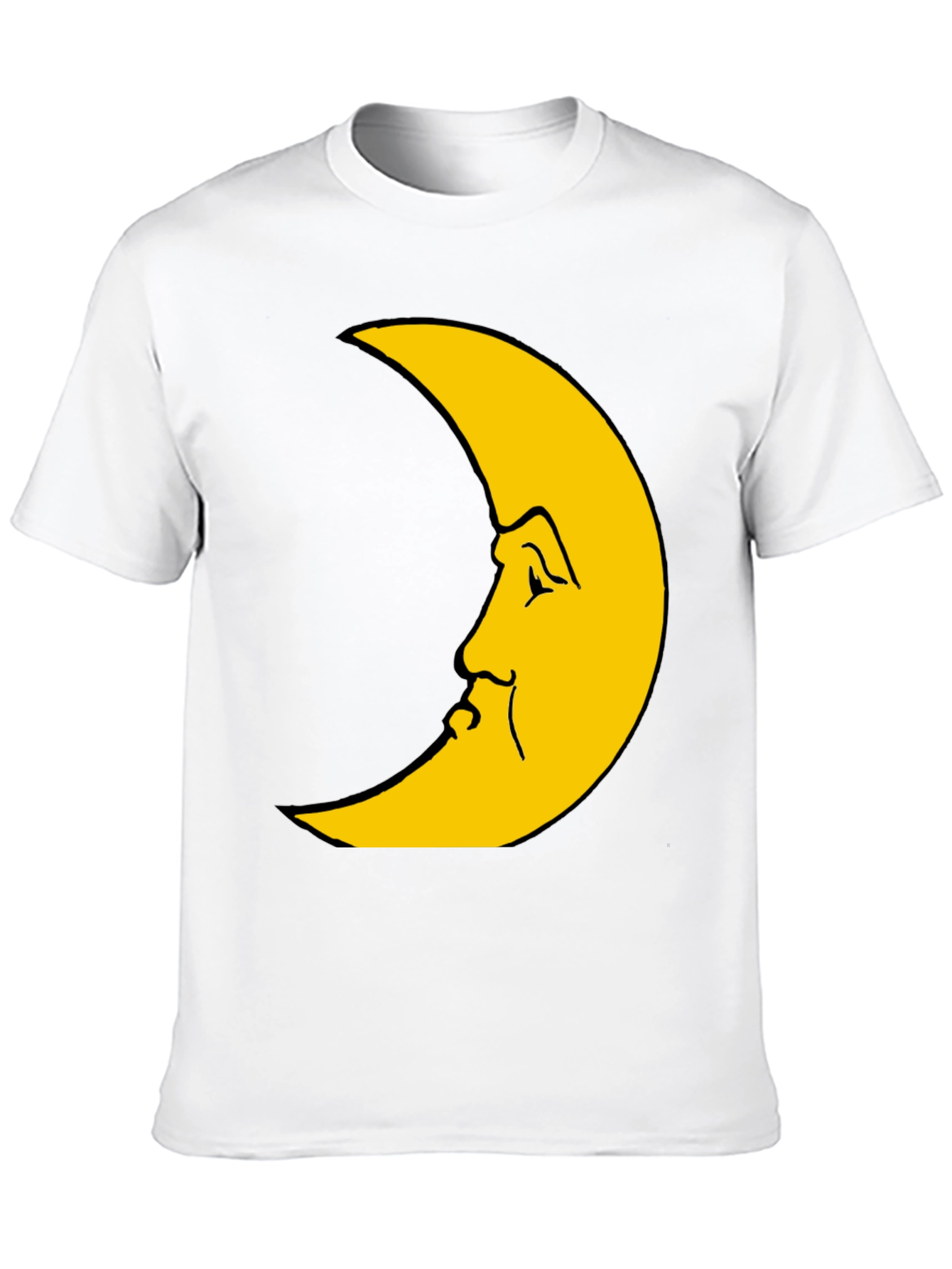 Crescent Moon Face Graphic Tee