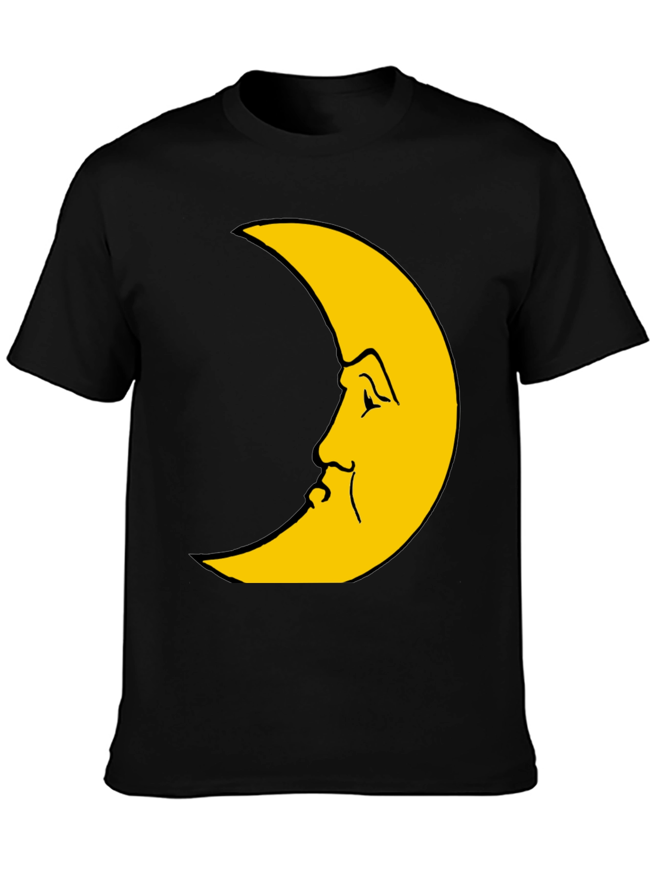 Crescent Moon Face Graphic Tee