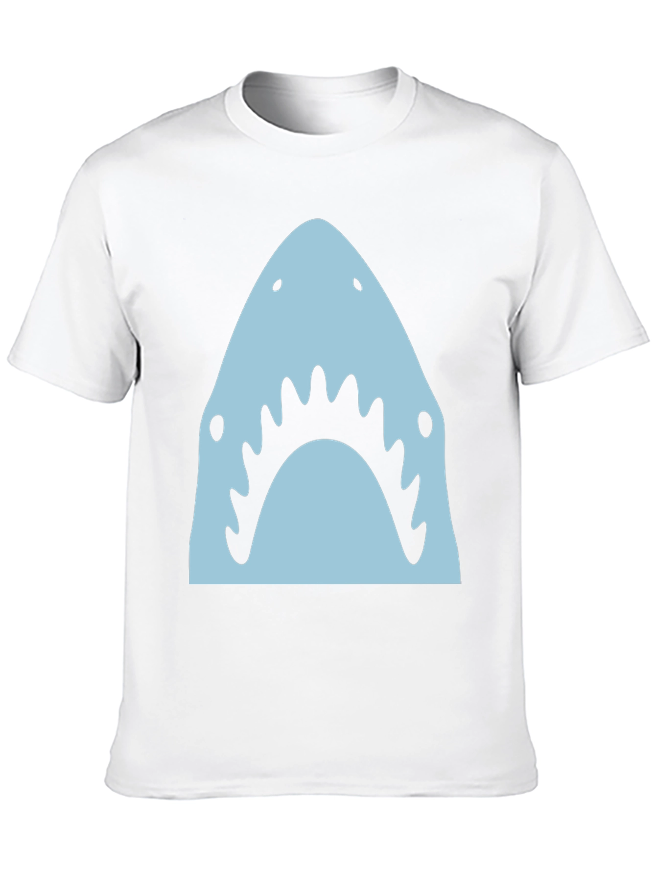 Shark Graphic Tee - Mens Black Crew Neck T-Shirt