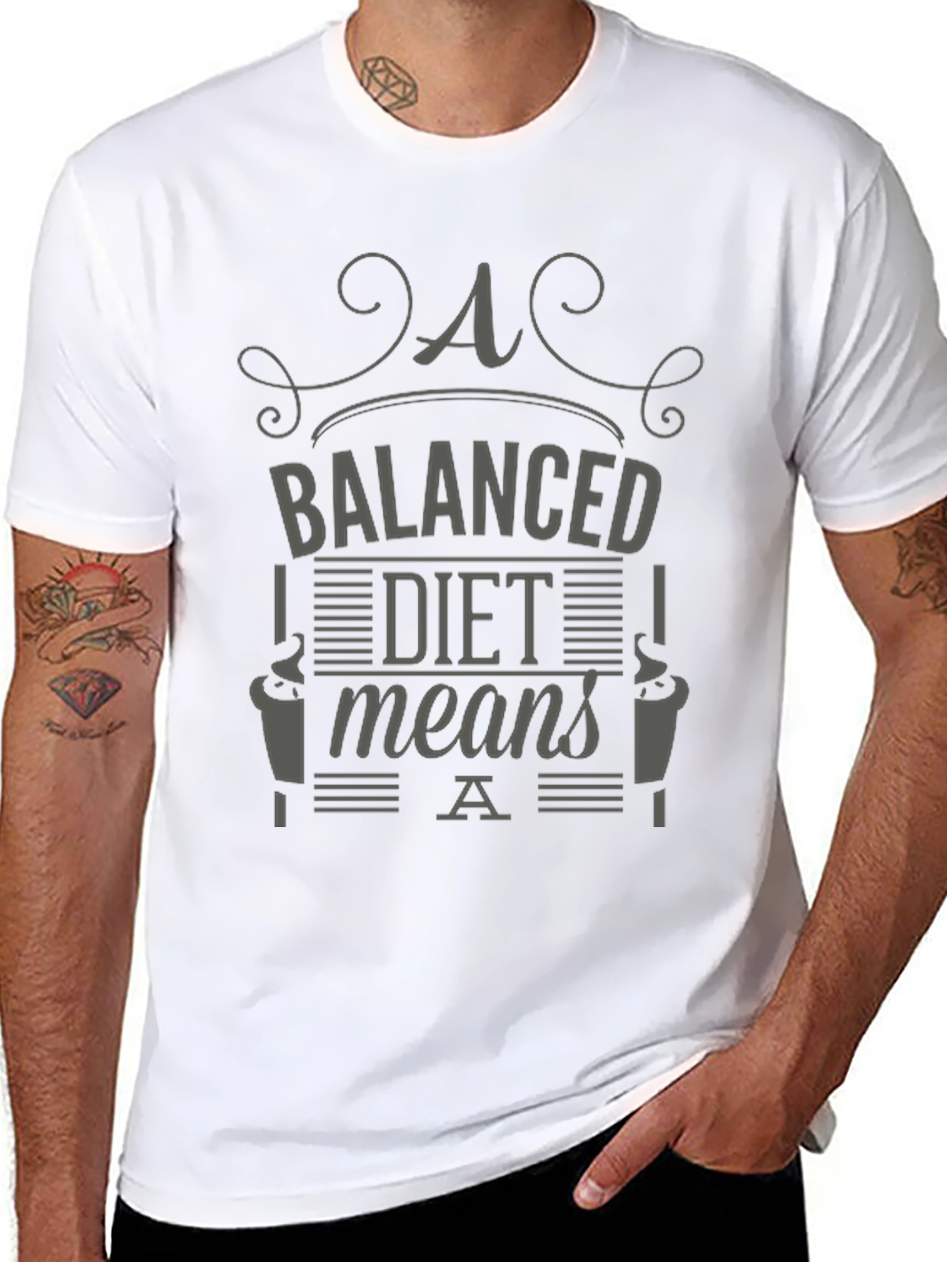 Balanced Diet Funny T-Shirt