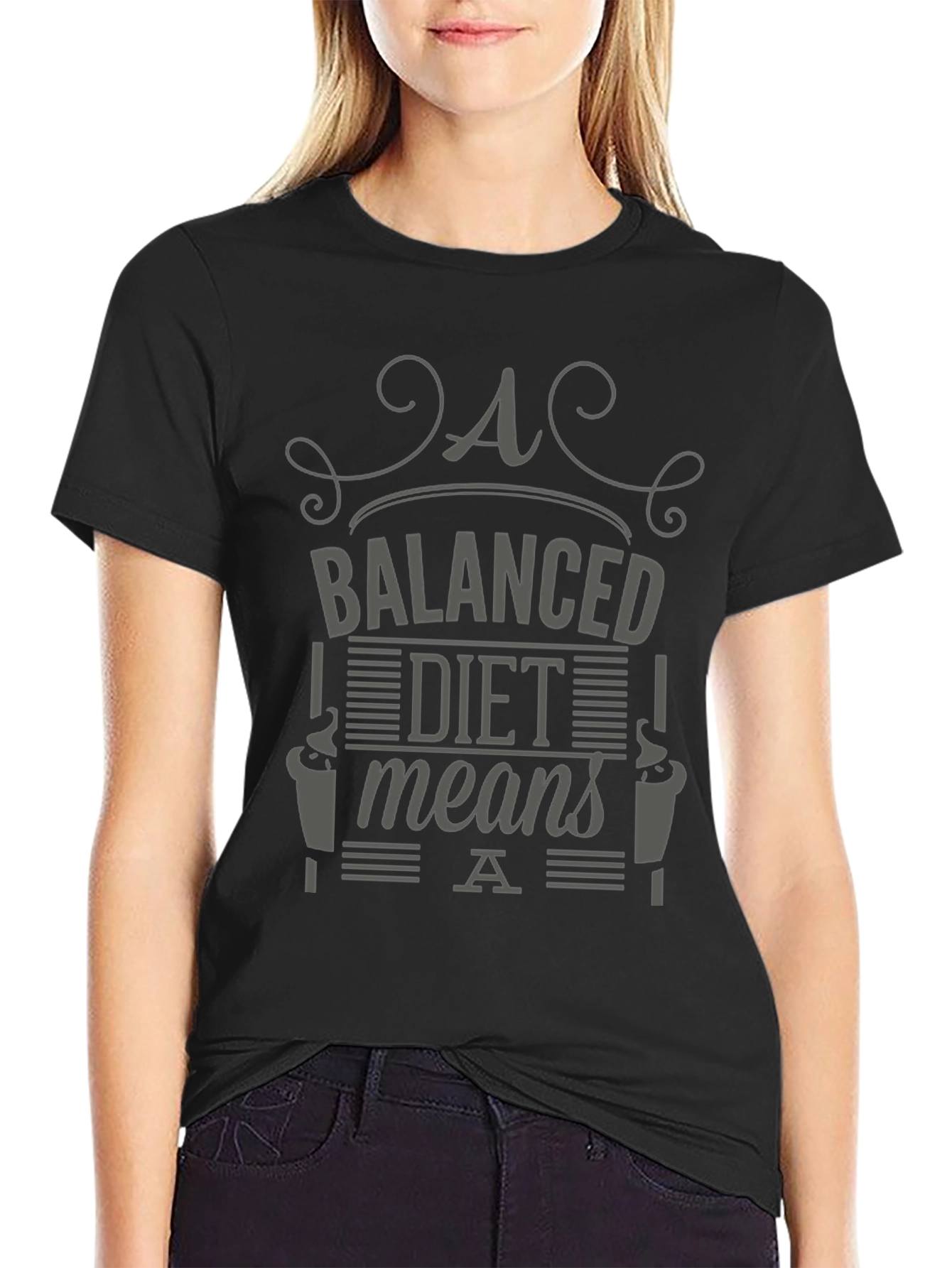 Balanced Diet Funny T-Shirt