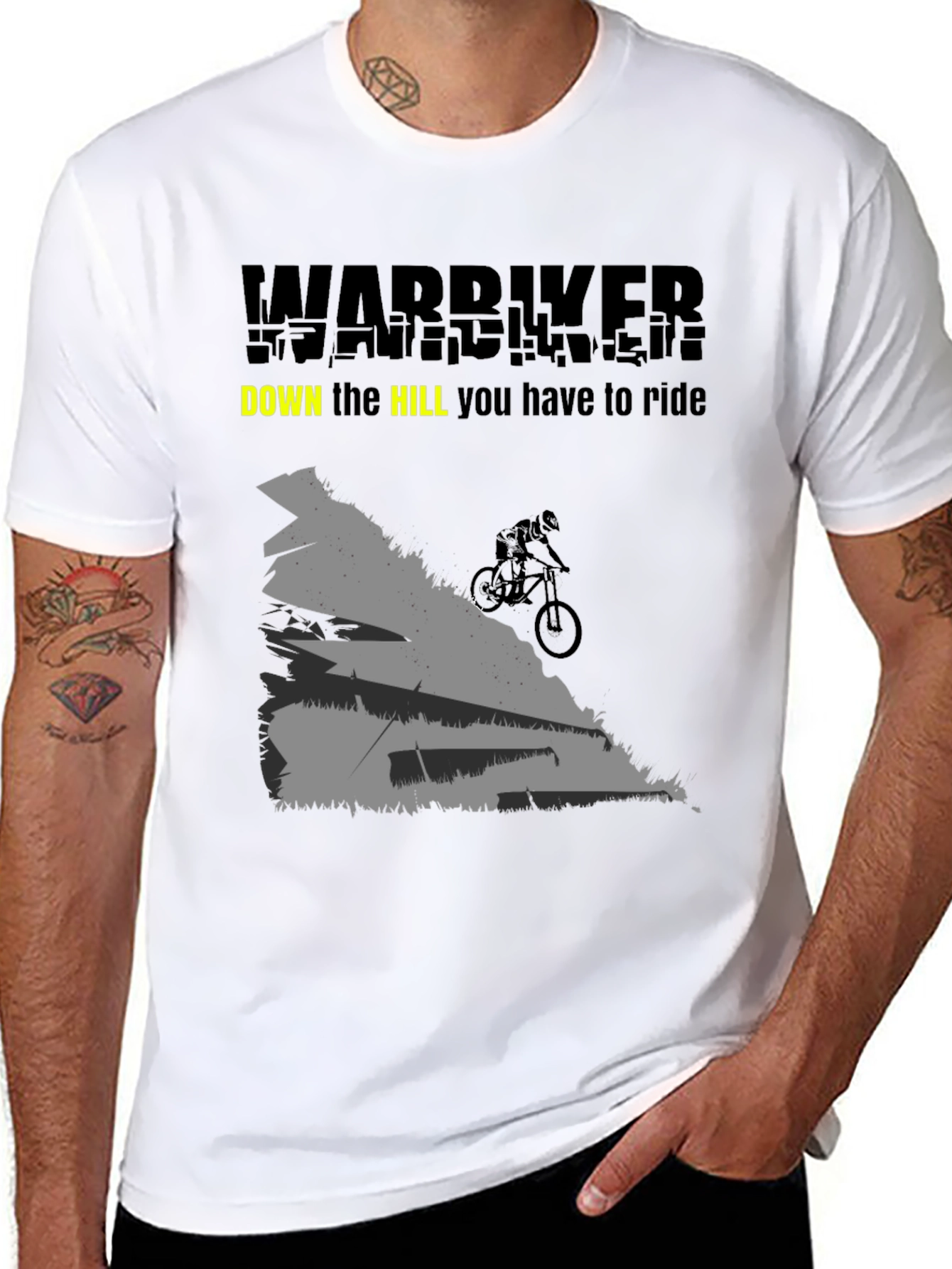 Warbiker Downhill Ride T-Shirt - Black