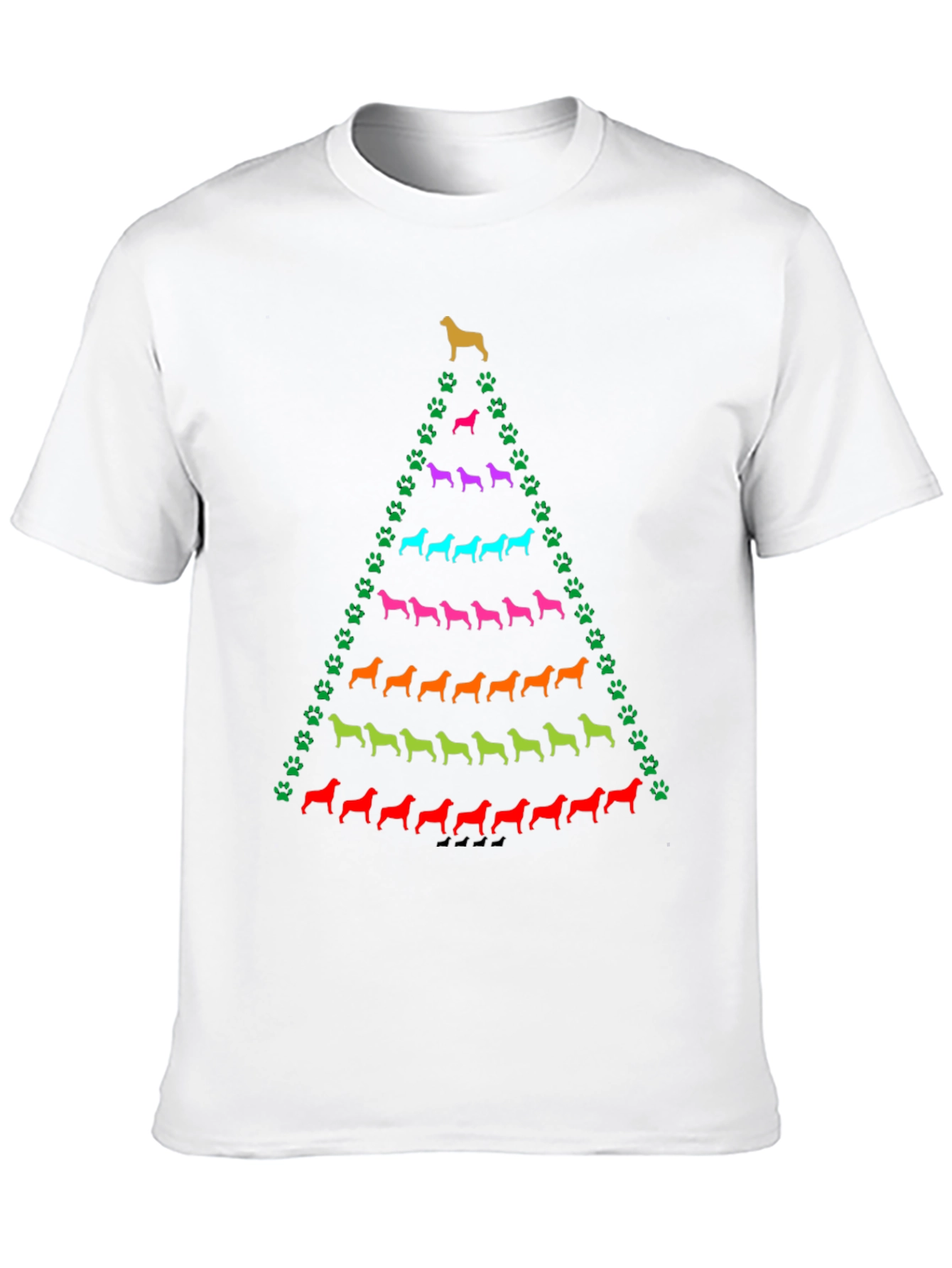 Dog Breed Christmas Tree T-Shirt