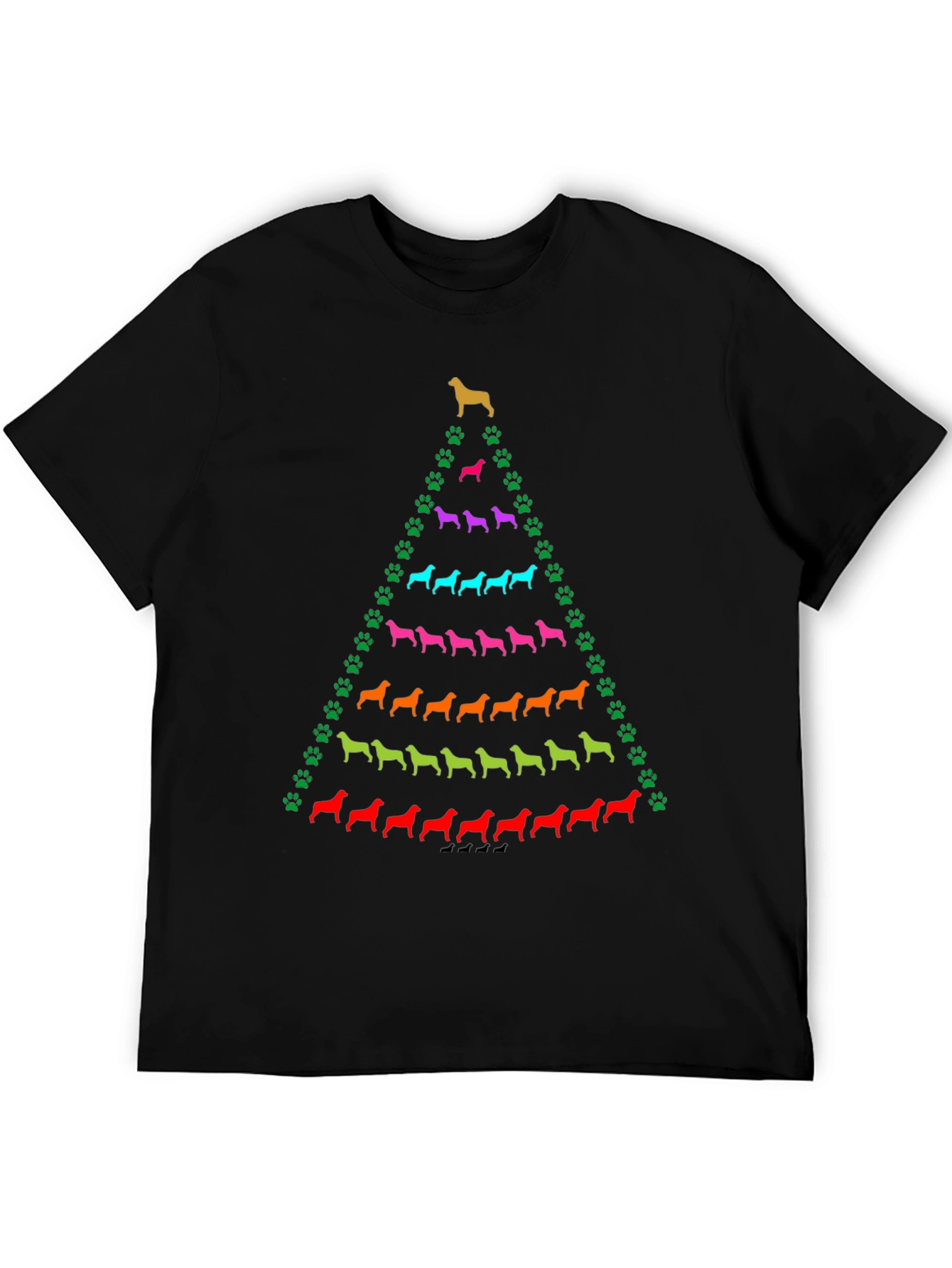 Dog Breed Christmas Tree T-Shirt