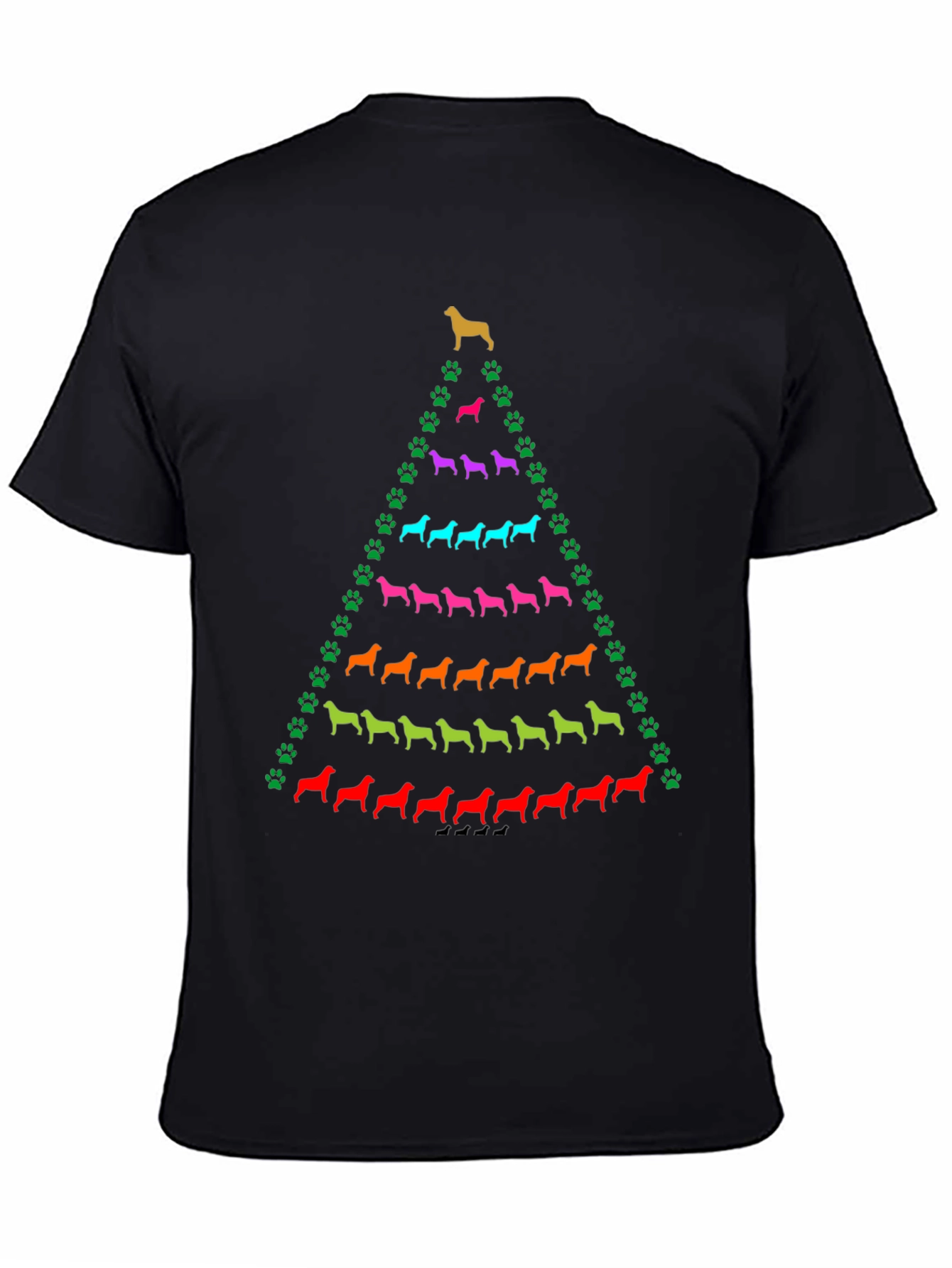 Dog Breed Christmas Tree T-Shirt