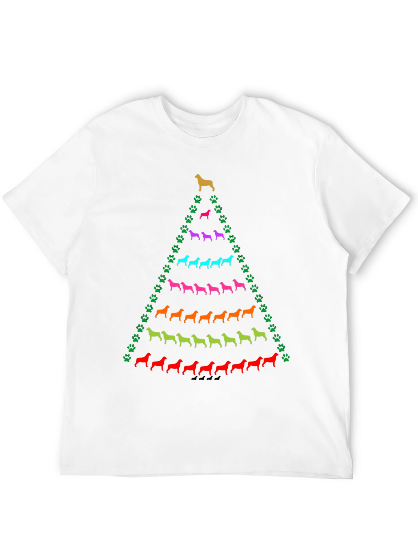 Dog Breed Christmas Tree T-Shirt