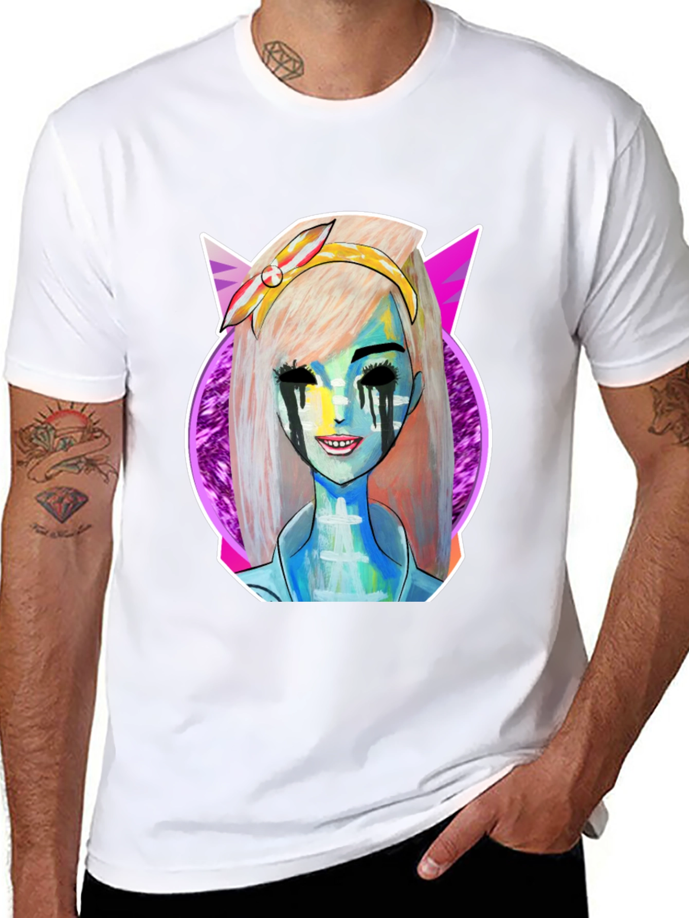 Unique Graphic Tee - Bold Character Art