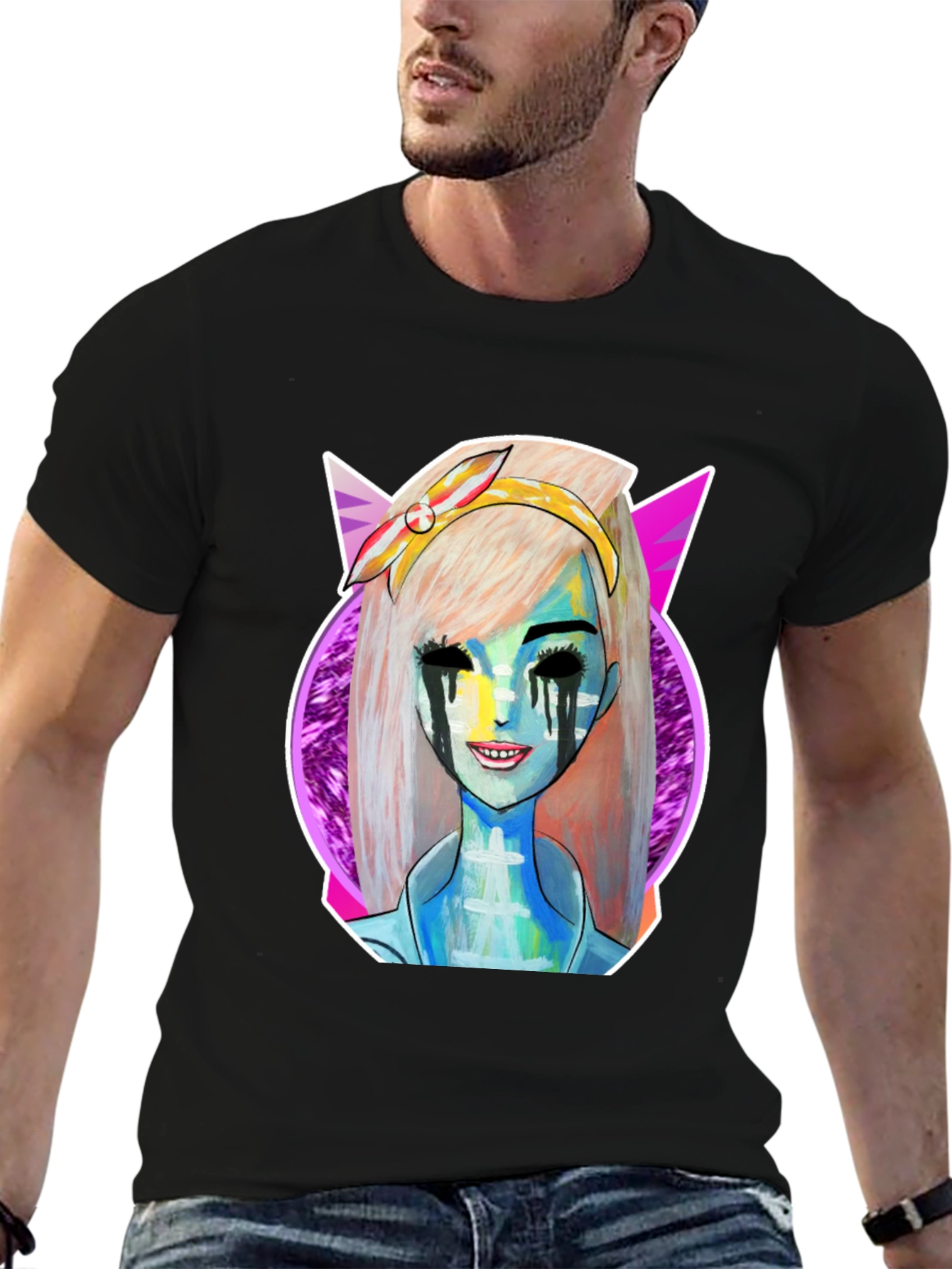 Unique Graphic Tee - Bold Character Art