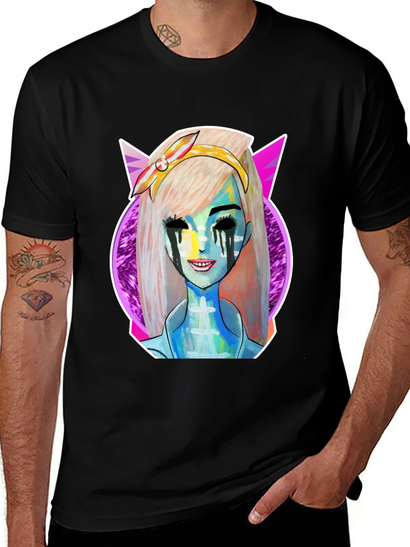 Unique Graphic Tee - Bold Character Art