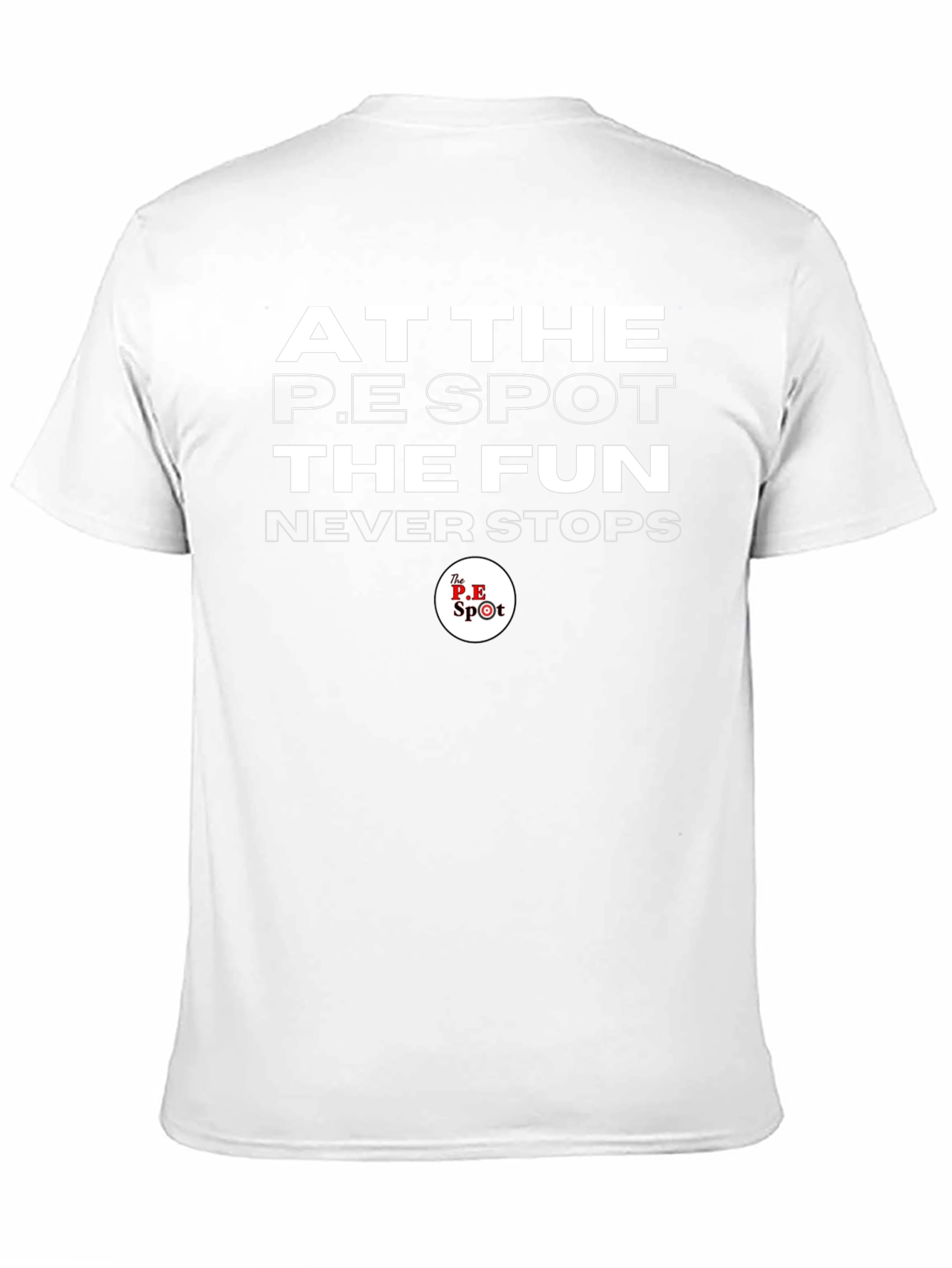 The P.E Spot Black T-Shirt: Fun Never Stops