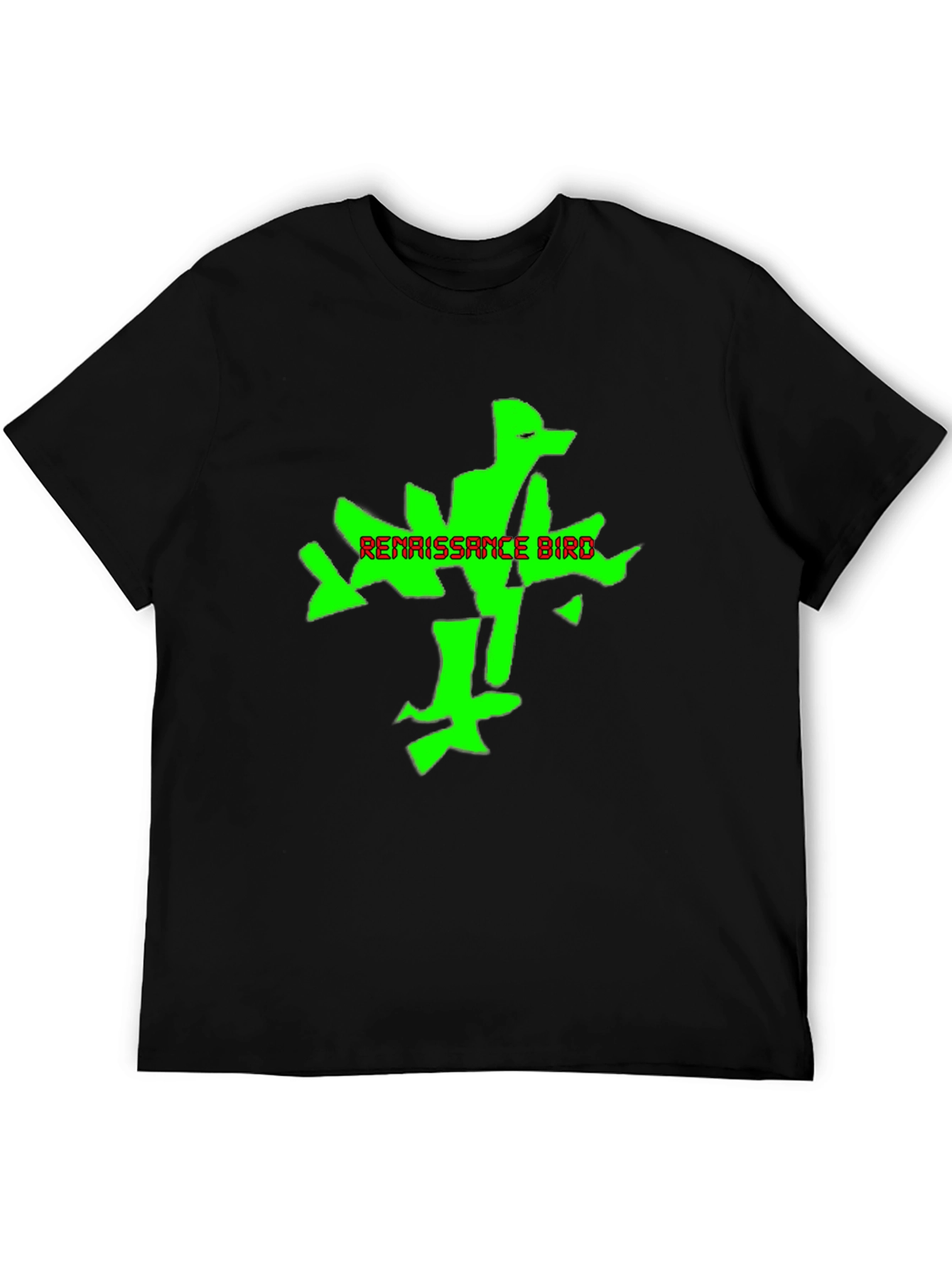 Renaissance Bird Graphic Tee - Black