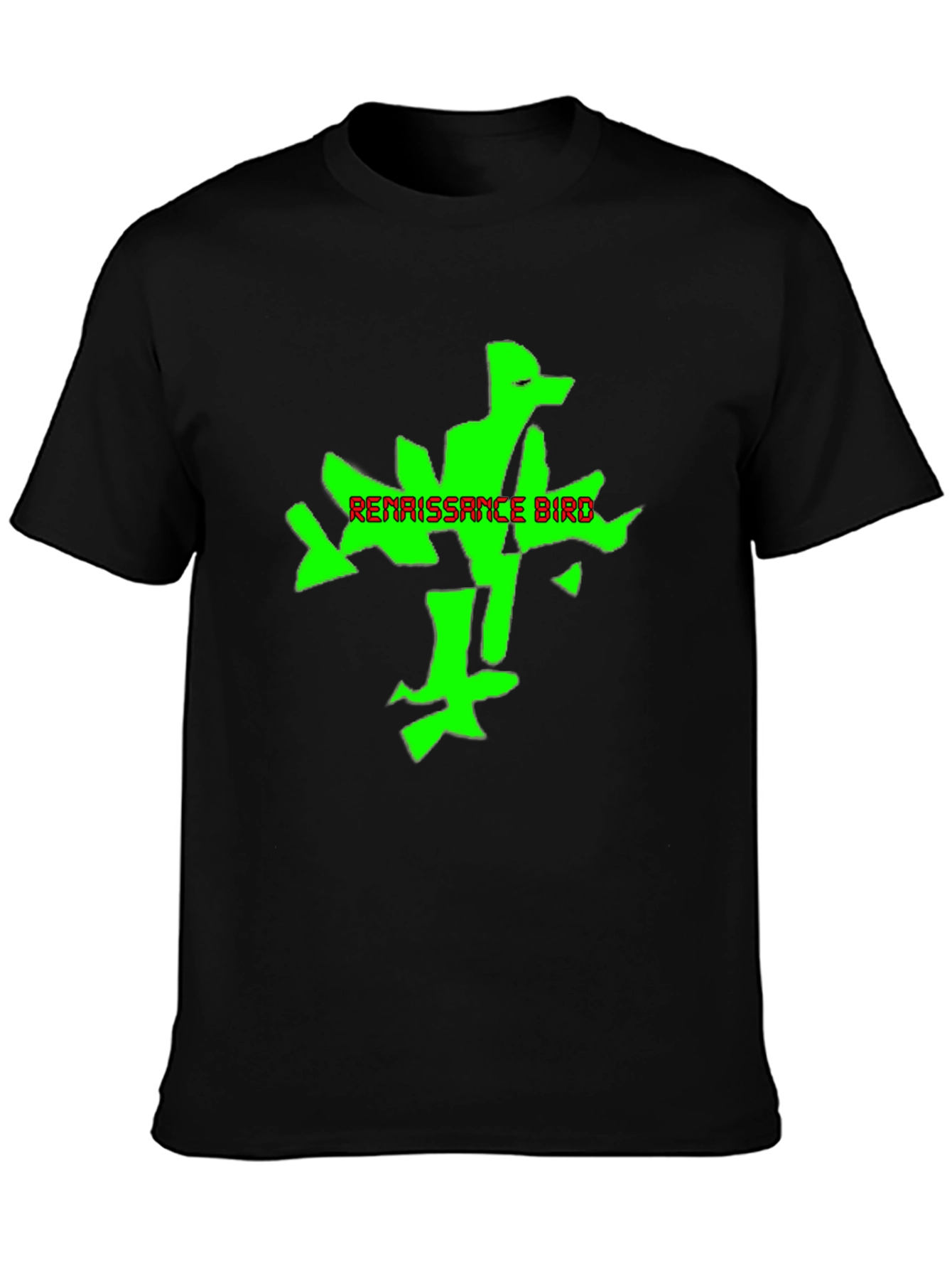 Renaissance Bird Graphic Tee - Black