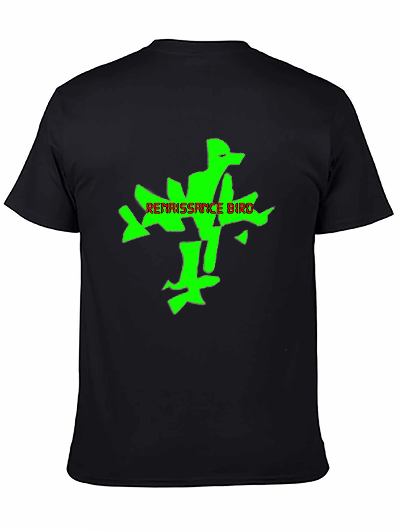 Renaissance Bird Graphic Tee - Black