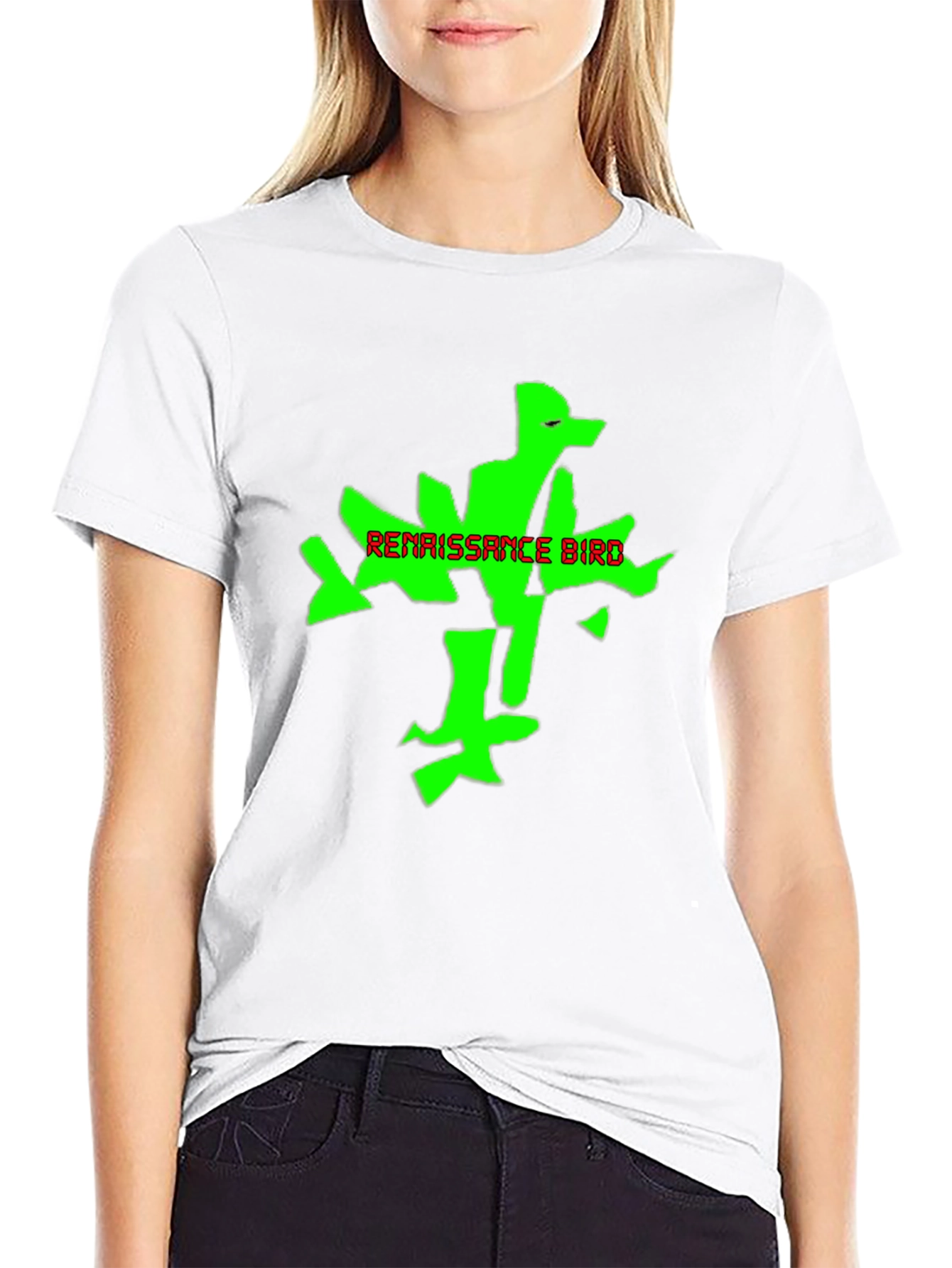 Renaissance Bird Graphic Tee - Black