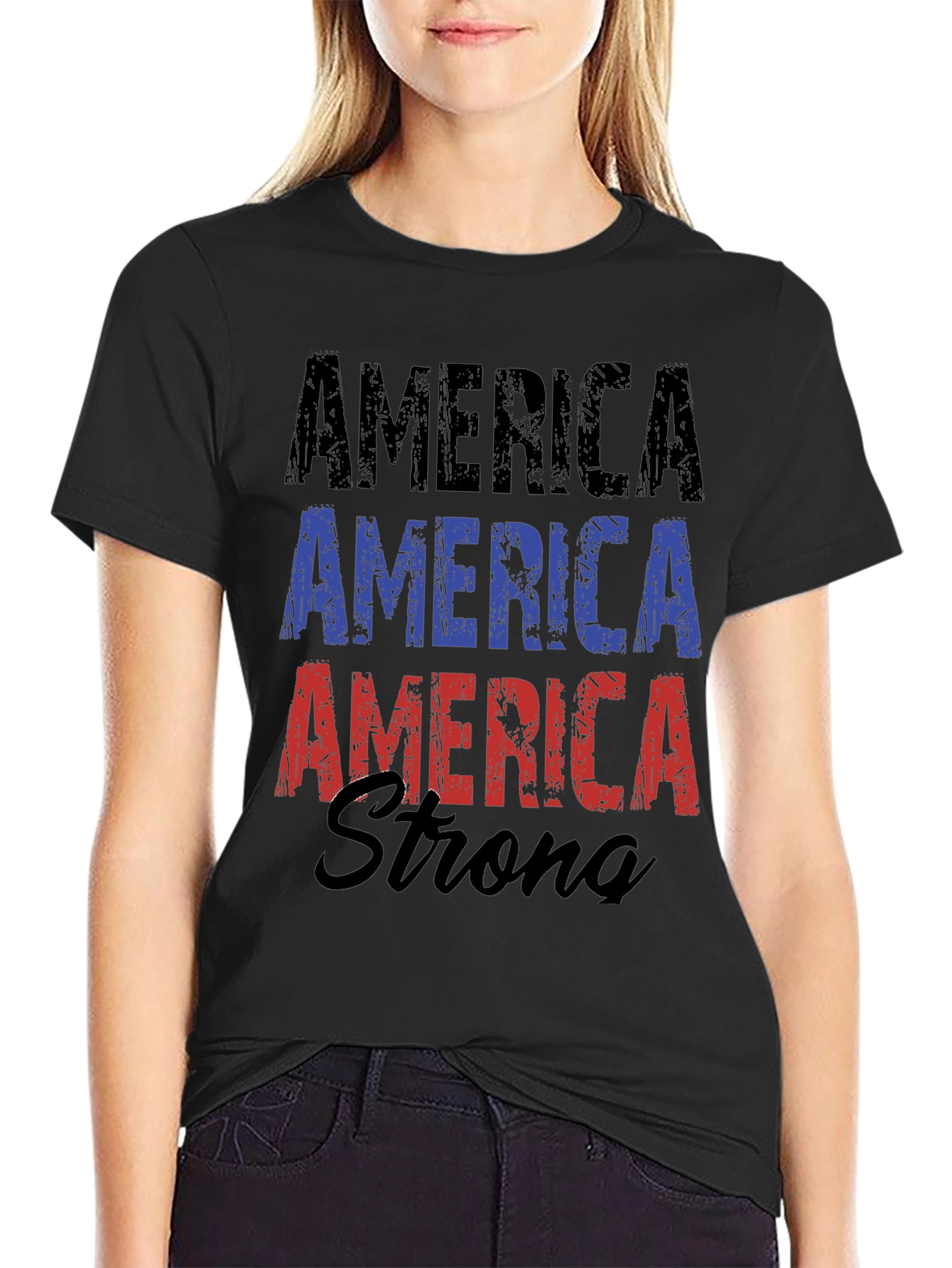 America Strong Graphic T-Shirt