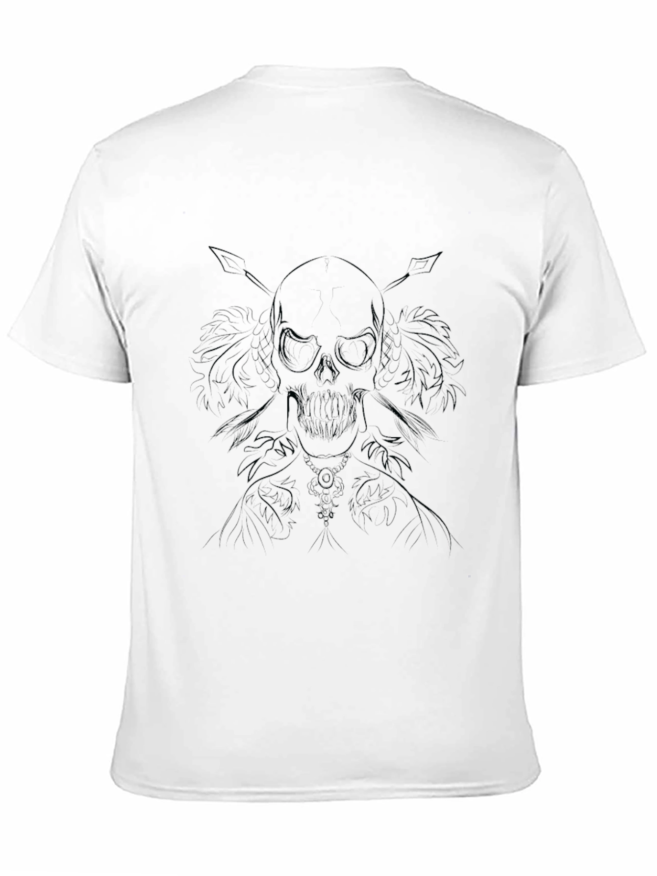 Skull & Arrows Graphic Black T-Shirt