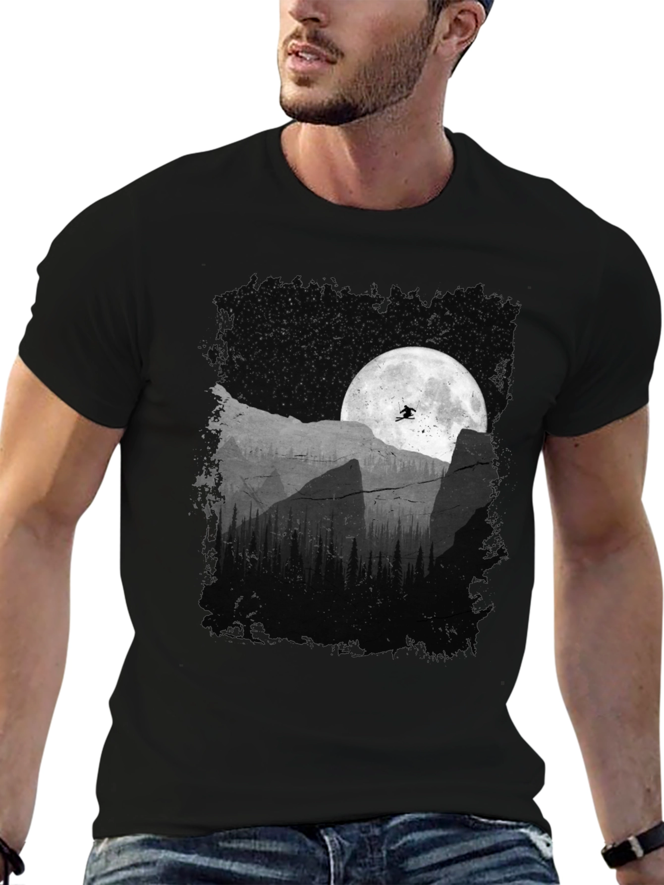 Mountain Moon Jumper Graphic Tee