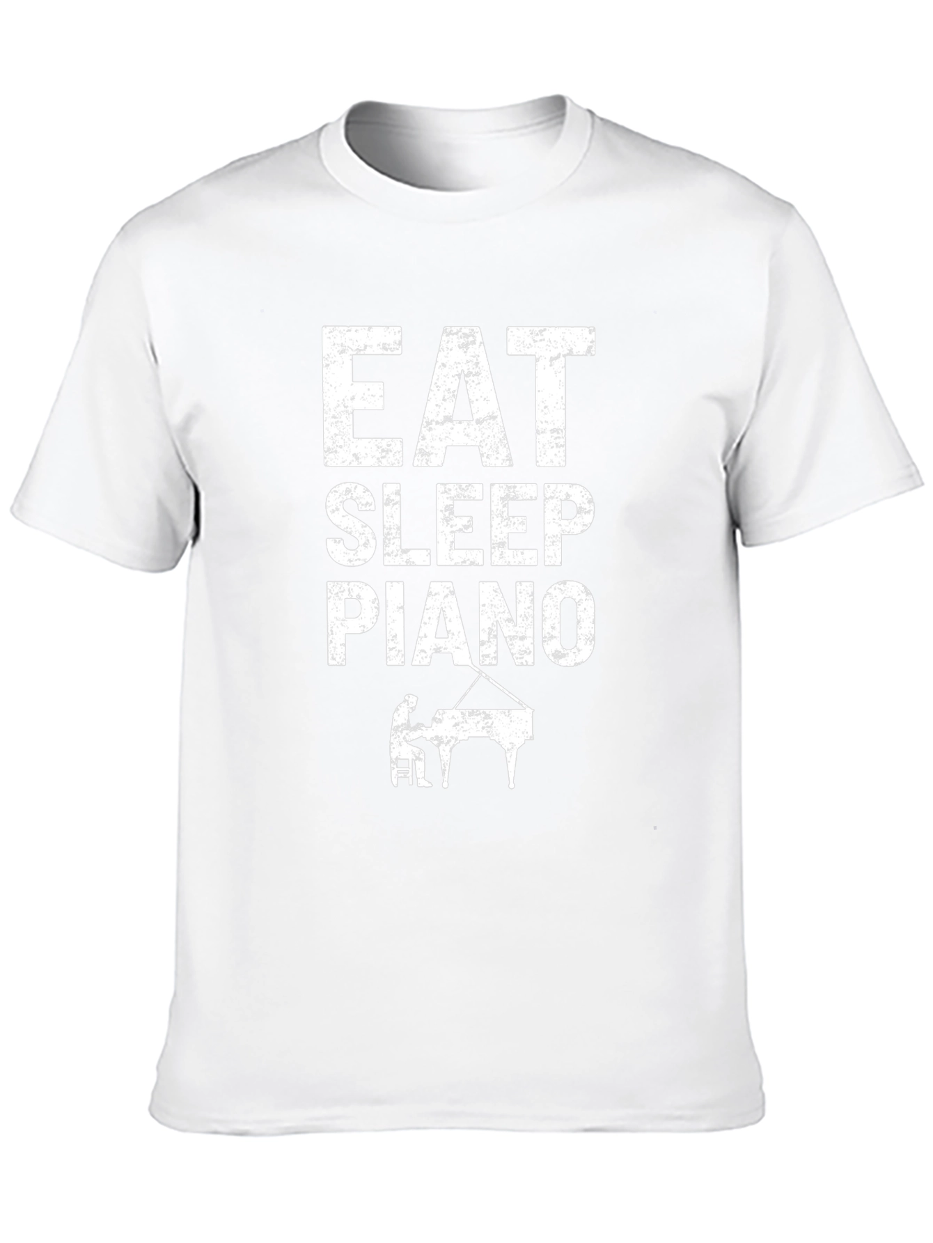 Eat Sleep Piano Black Graphic T-Shirt