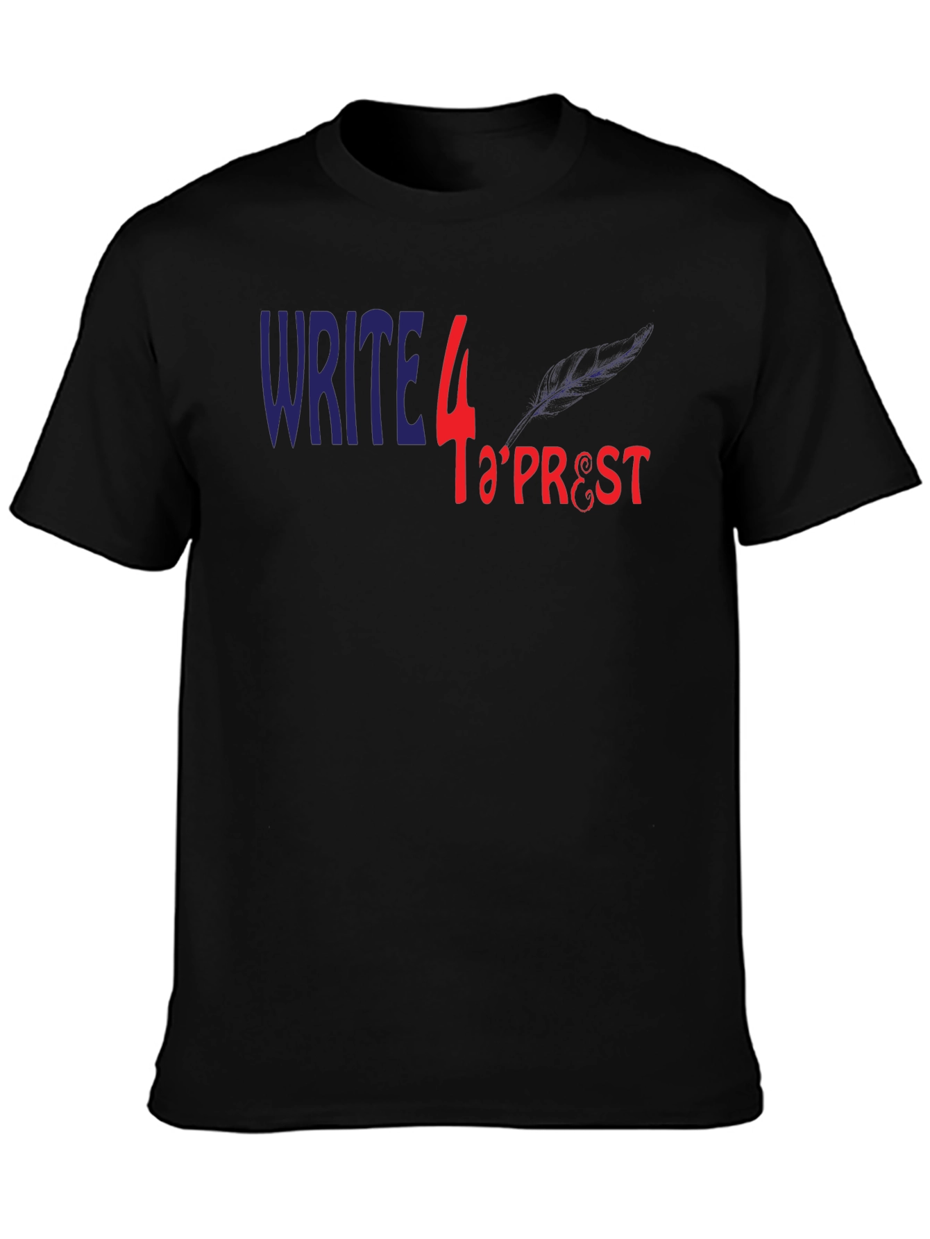 Write 4 TaPrest Black T-Shirt