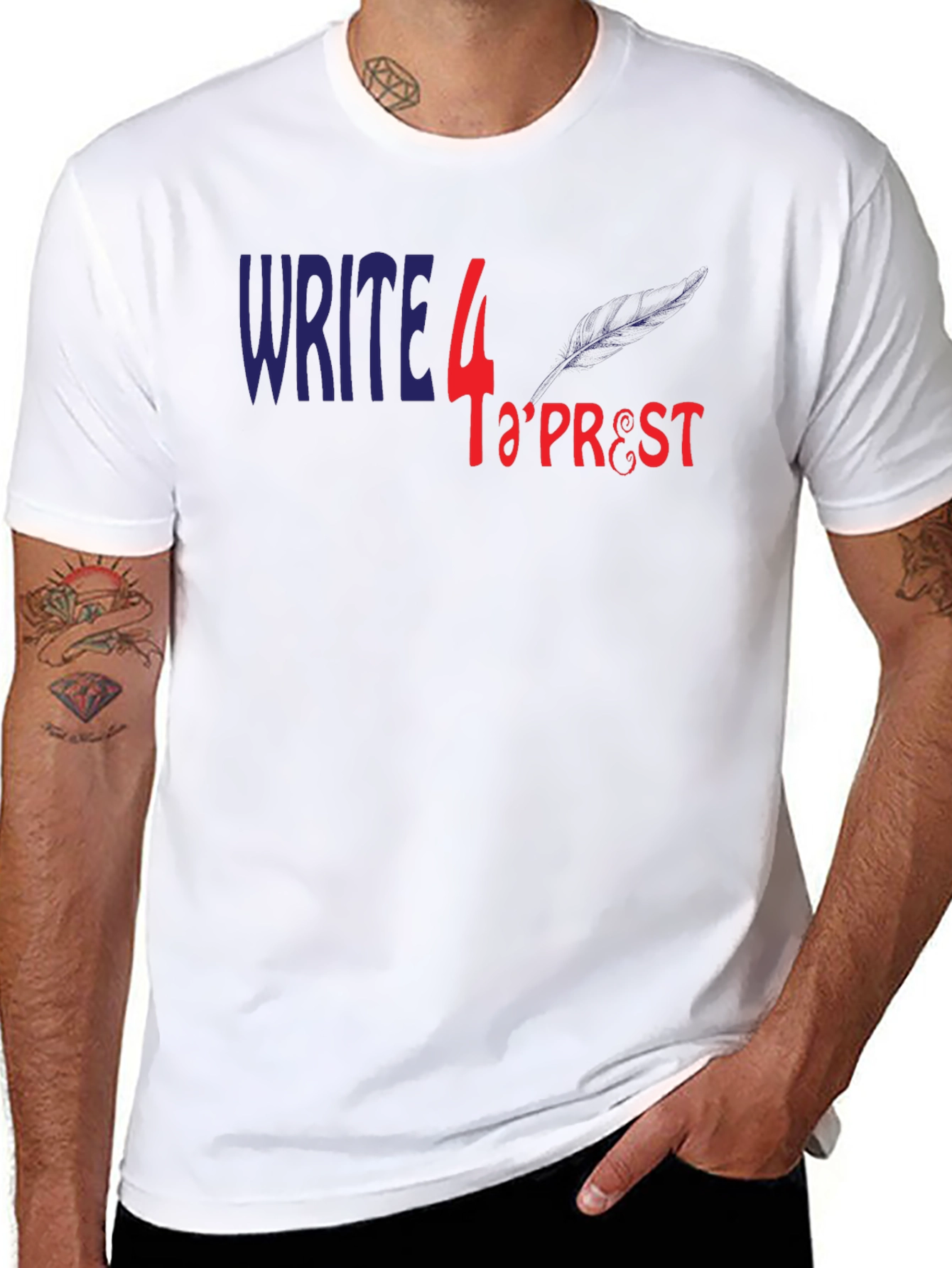 Write 4 TaPrest Black T-Shirt