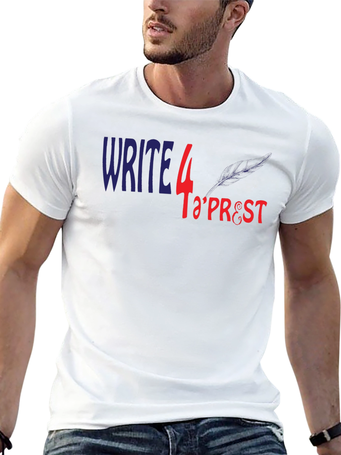 Write 4 TaPrest Black T-Shirt