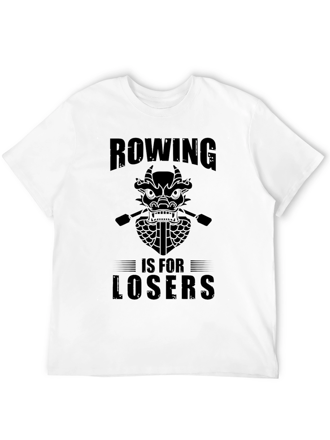 Rowing is for Losers Graphic Tee - Black