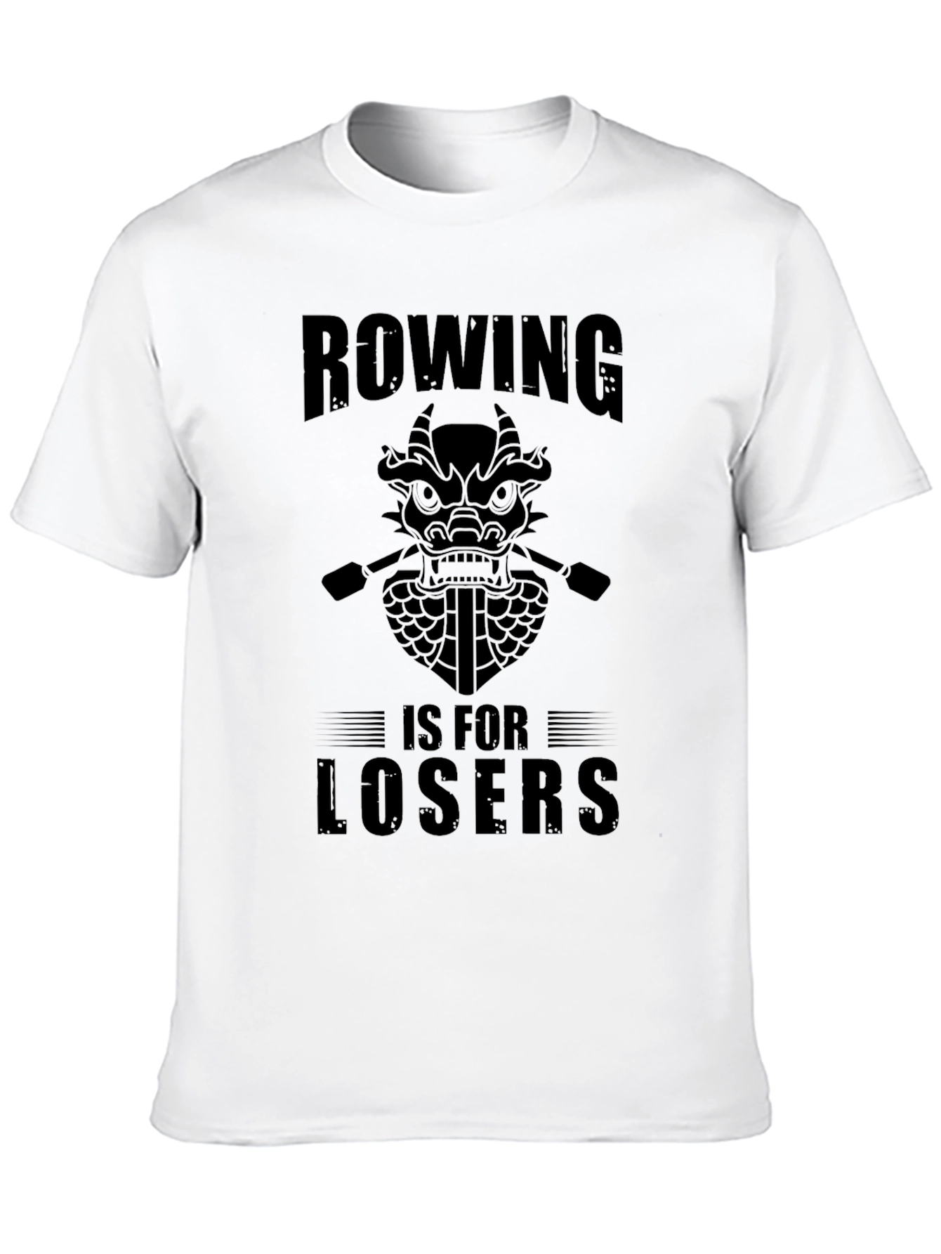 Rowing is for Losers Graphic Tee - Black