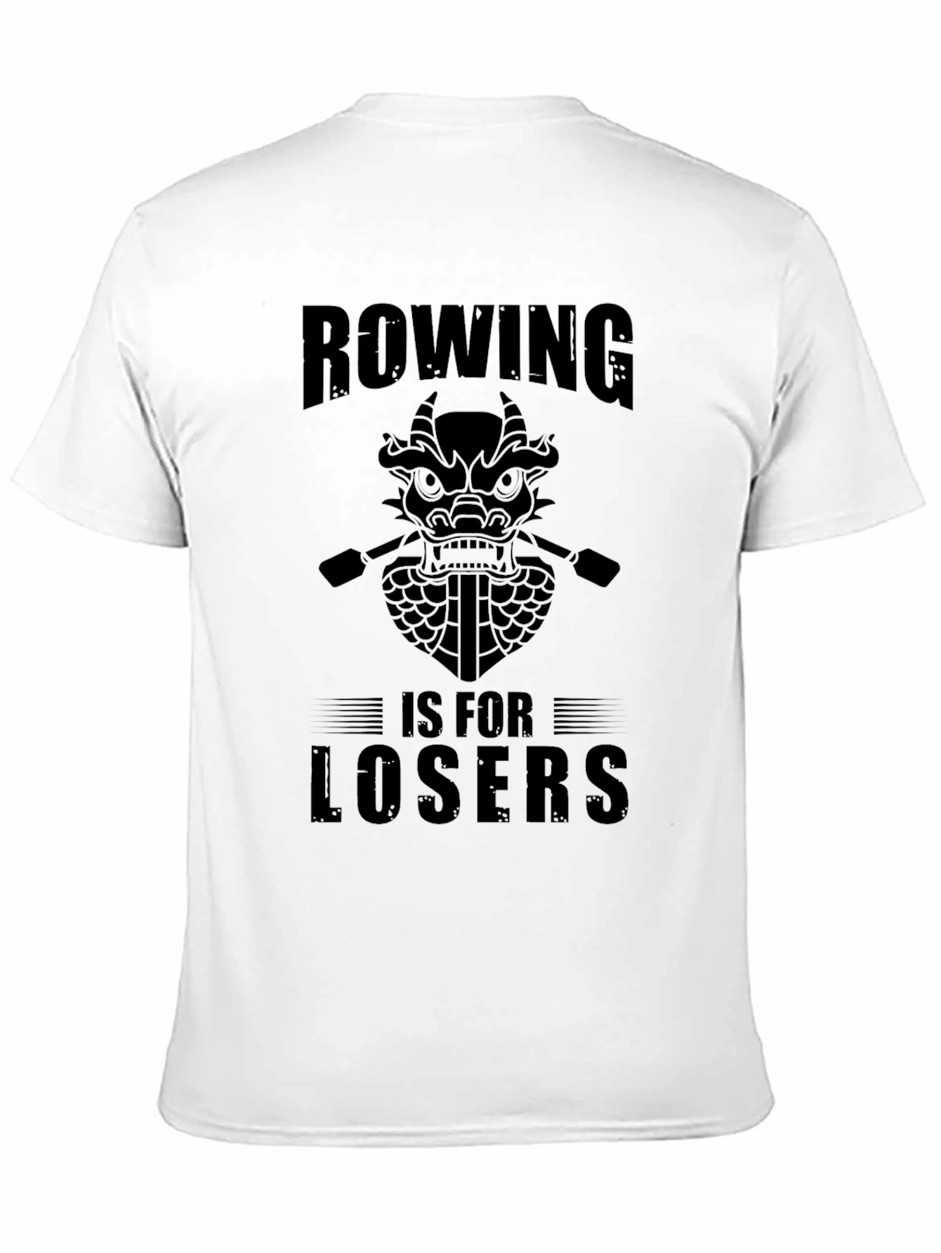 Rowing is for Losers Graphic Tee - Black