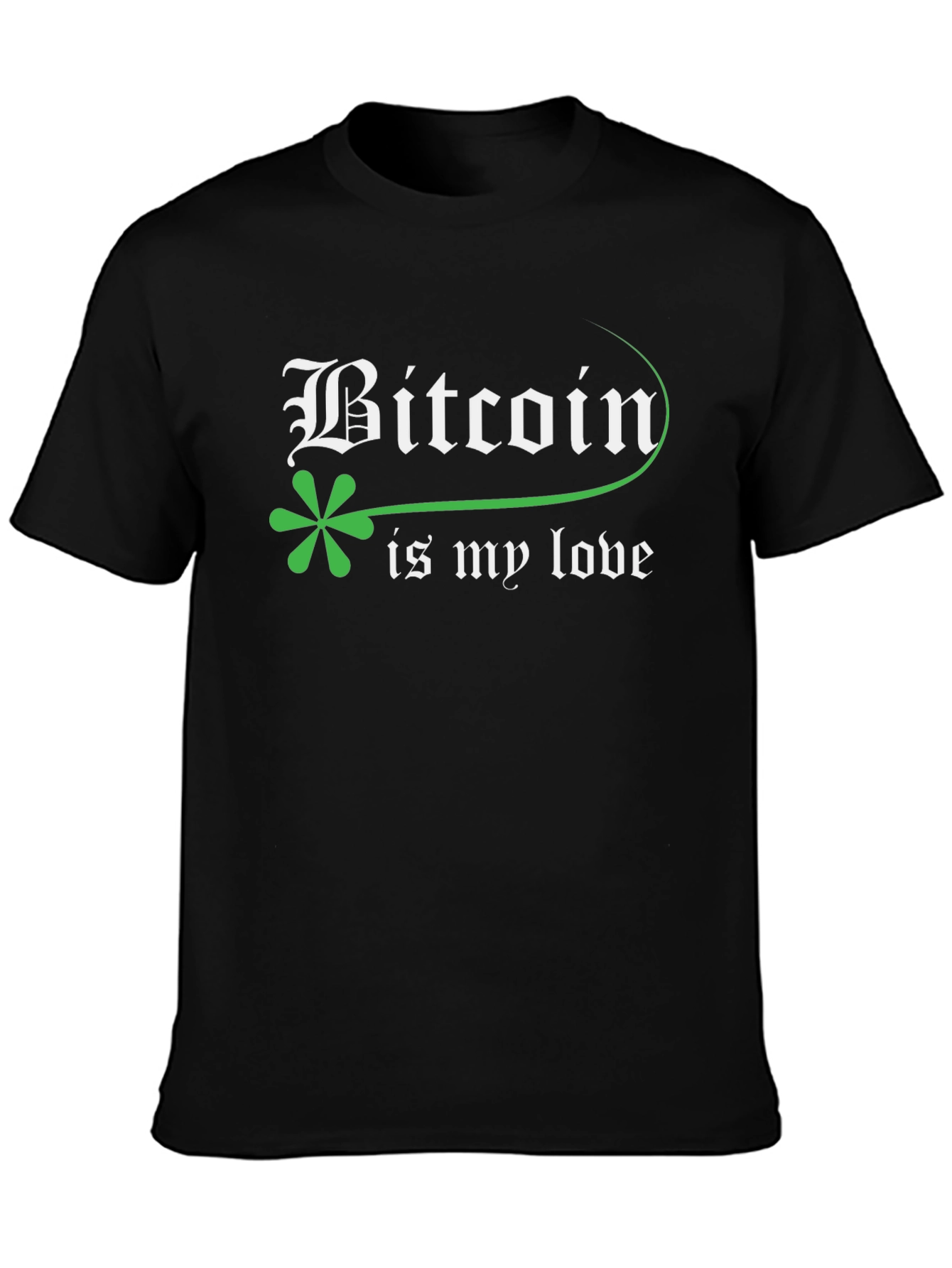 Bitcoin Is My Love Black T-Shirt