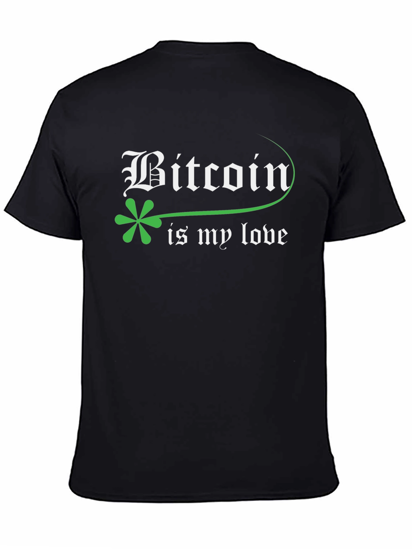 Bitcoin Is My Love Black T-Shirt