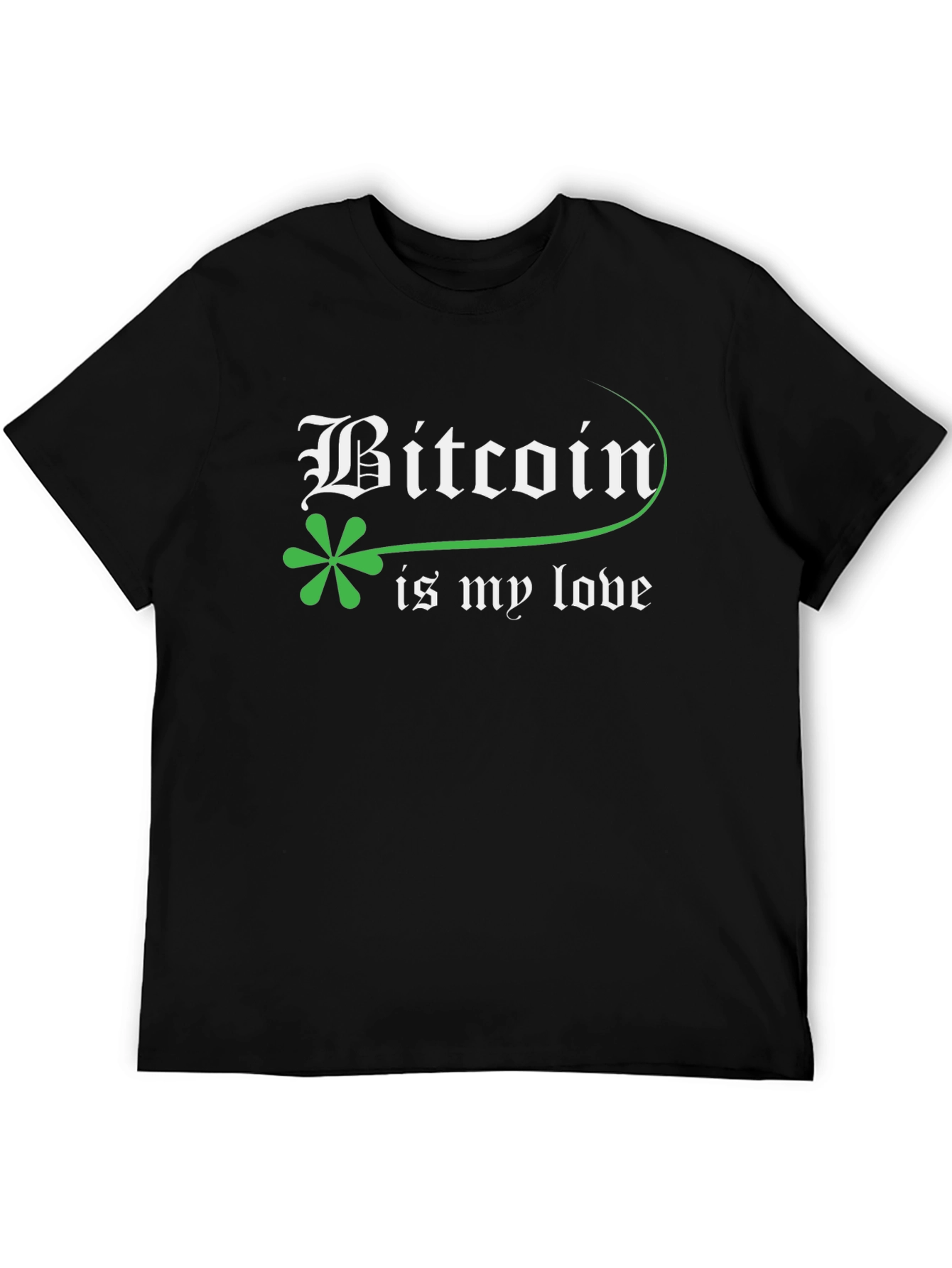 Bitcoin Is My Love Black T-Shirt