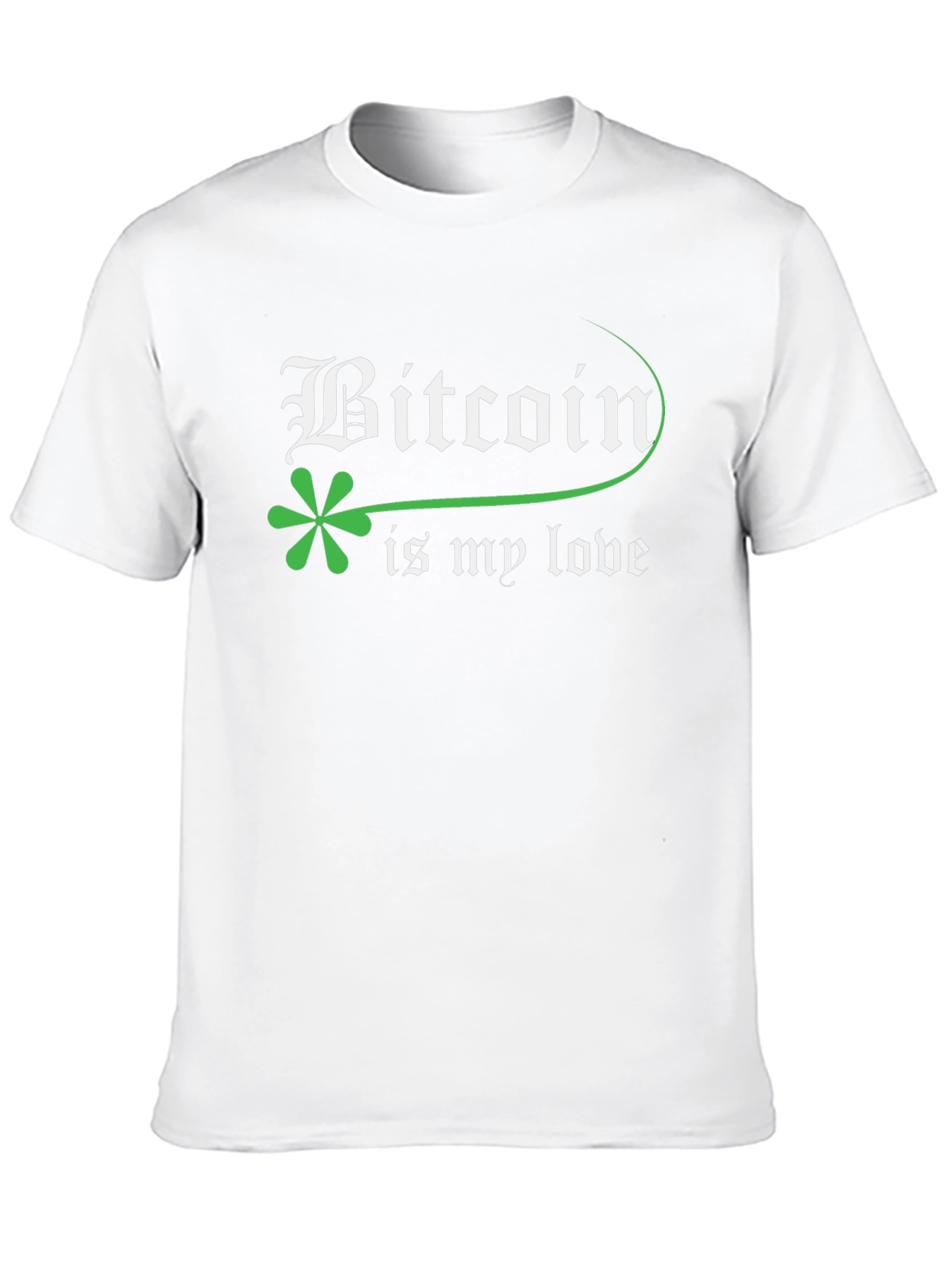 Bitcoin Is My Love Black T-Shirt