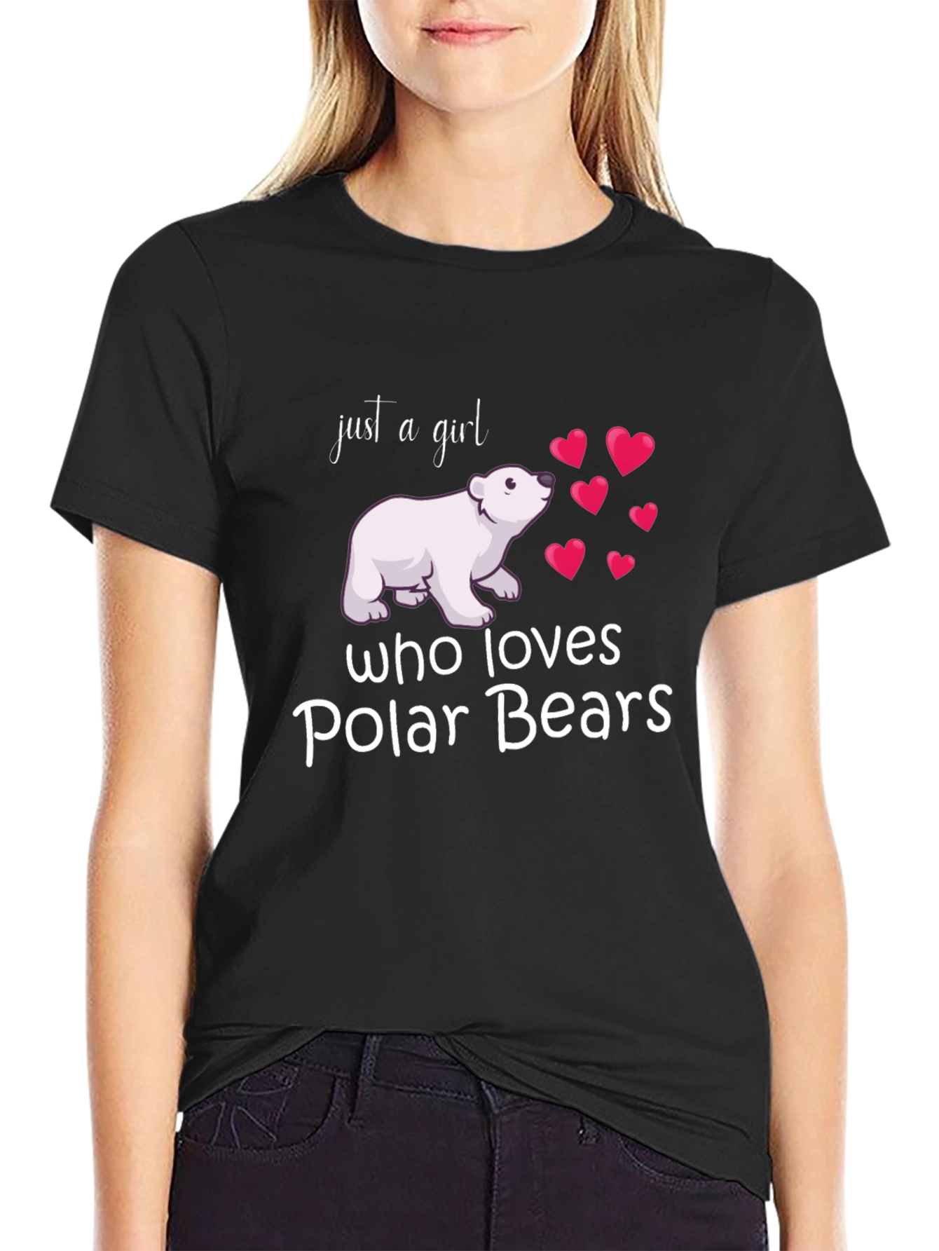 Just a Girl Who Loves Polar Bears T-Shirt