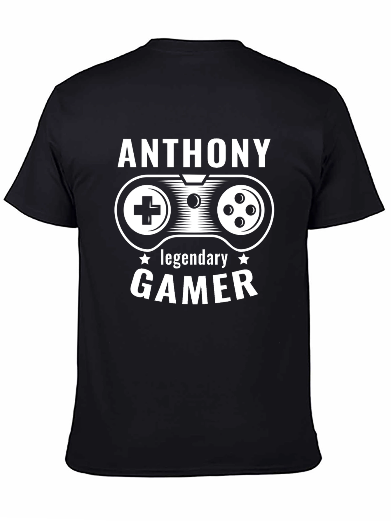 Anthony Legendary Gamer Black T-Shirt