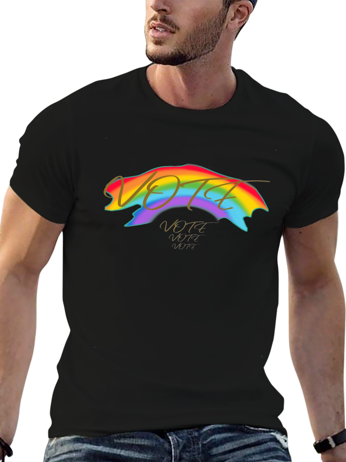 Vote Rainbow Graphic Tee