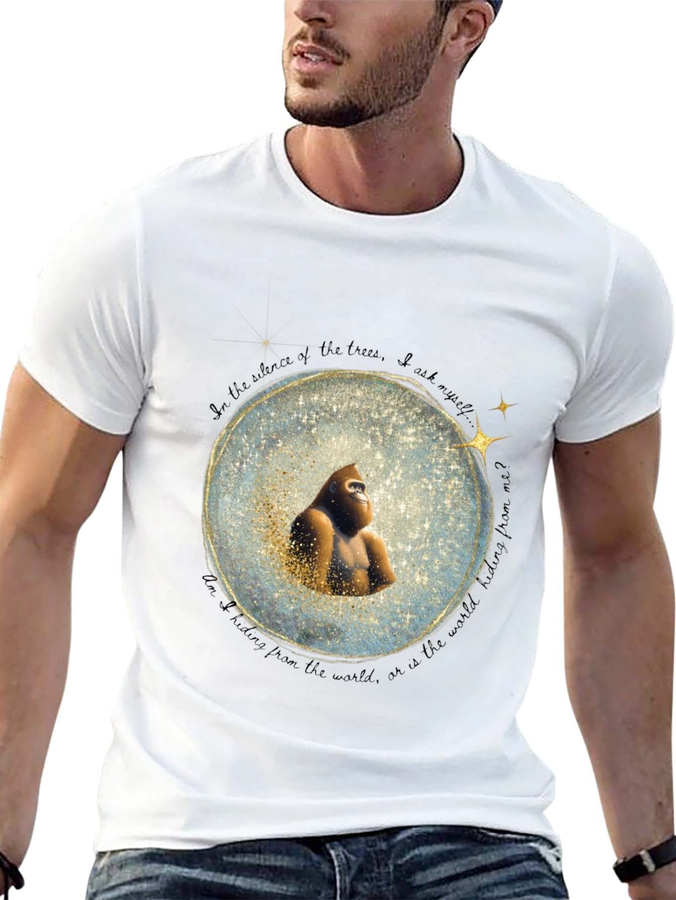 Gorilla in Snow Globe T-Shirt