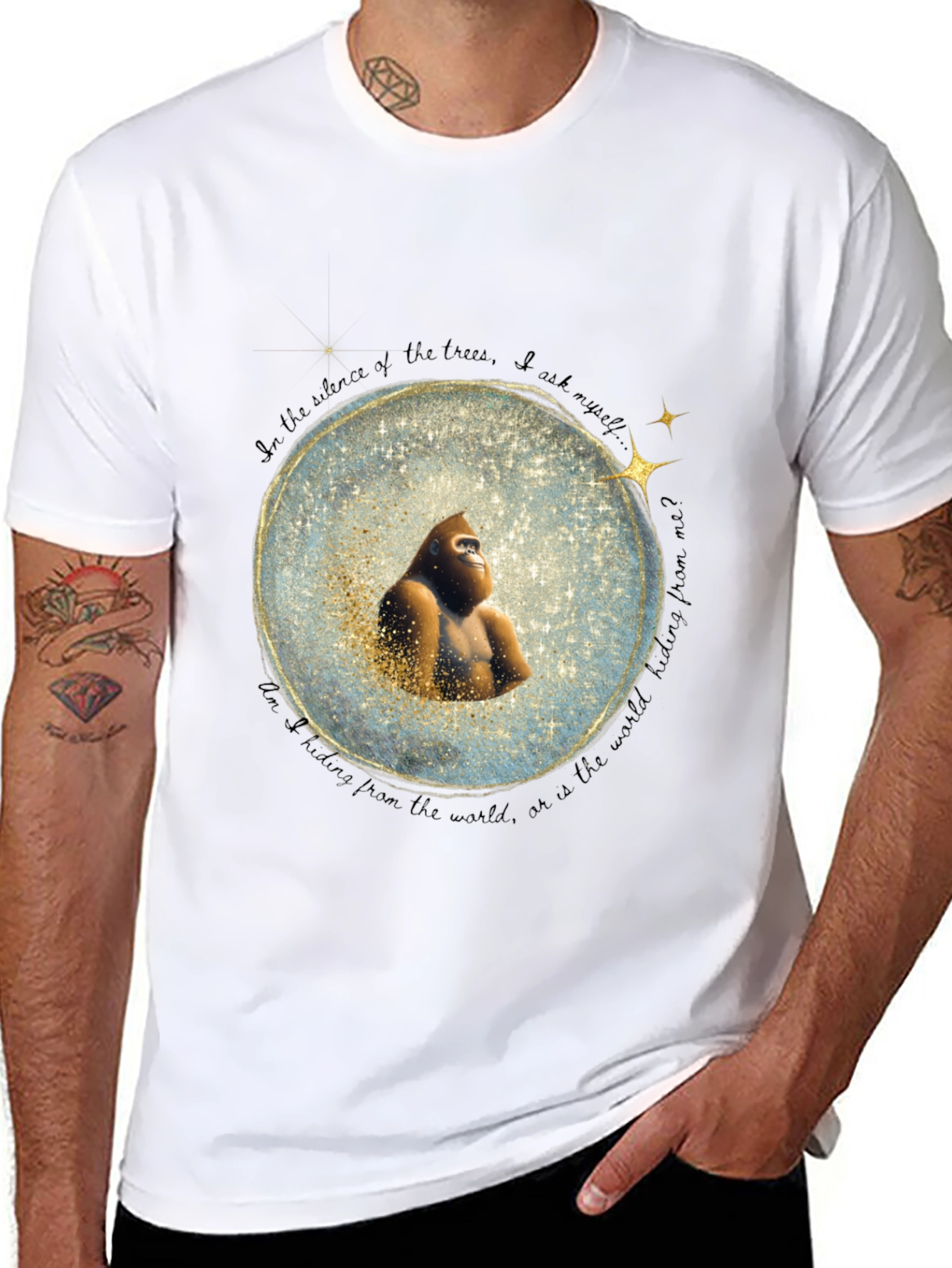Gorilla in Snow Globe T-Shirt