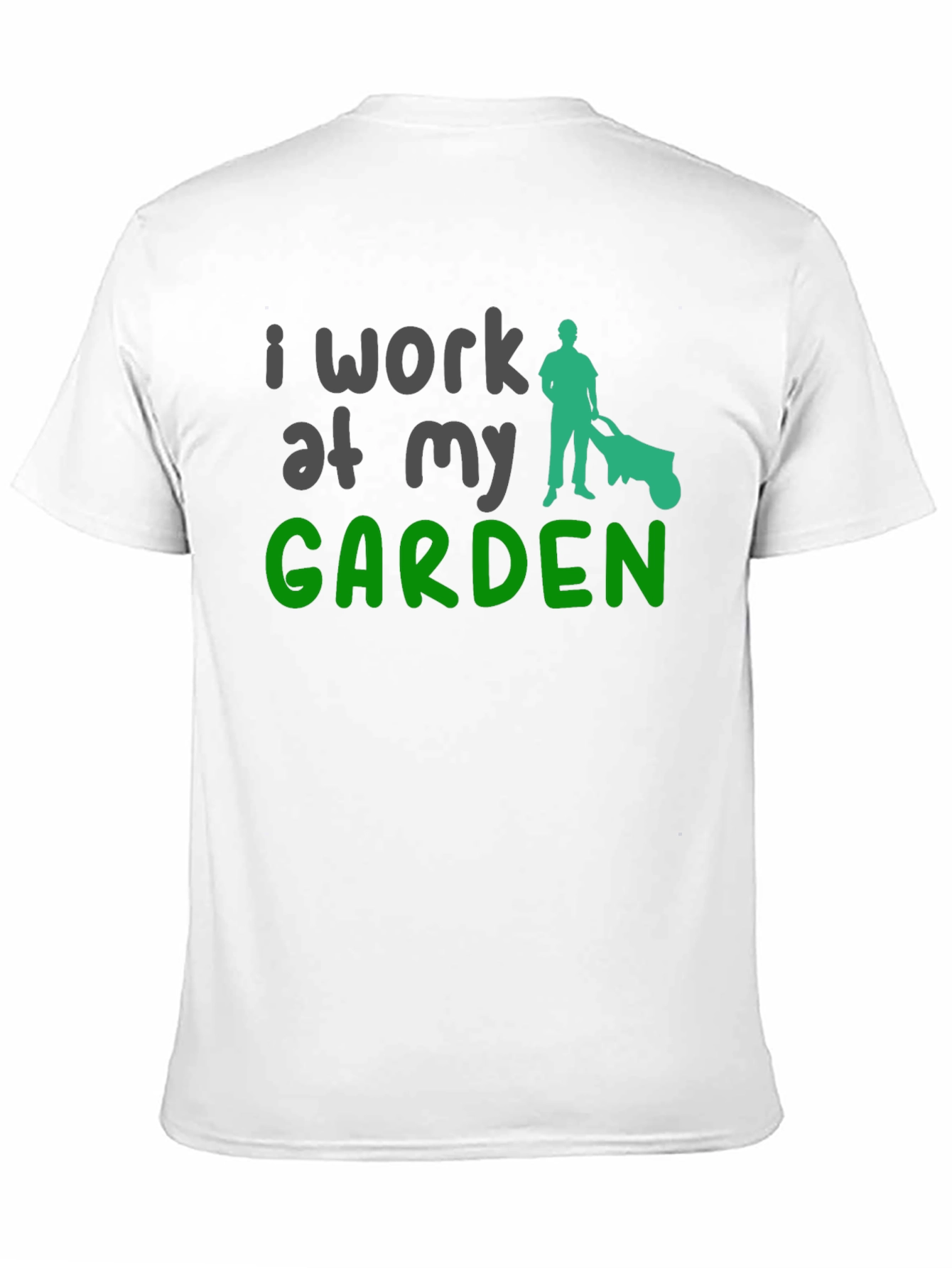 Gardeners Black T-Shirt: I Work At My Garden