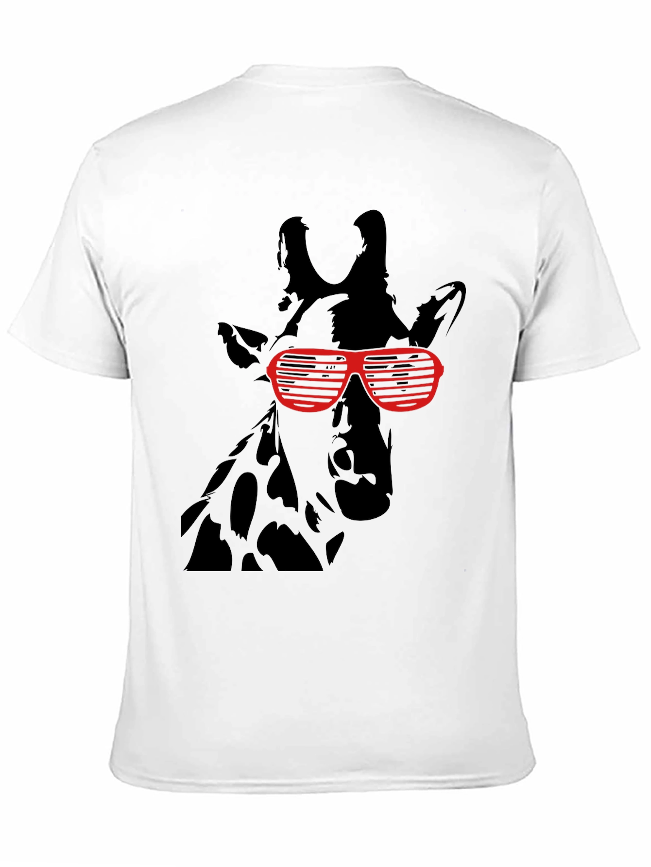 Cool Giraffe Graphic Tee - Black
