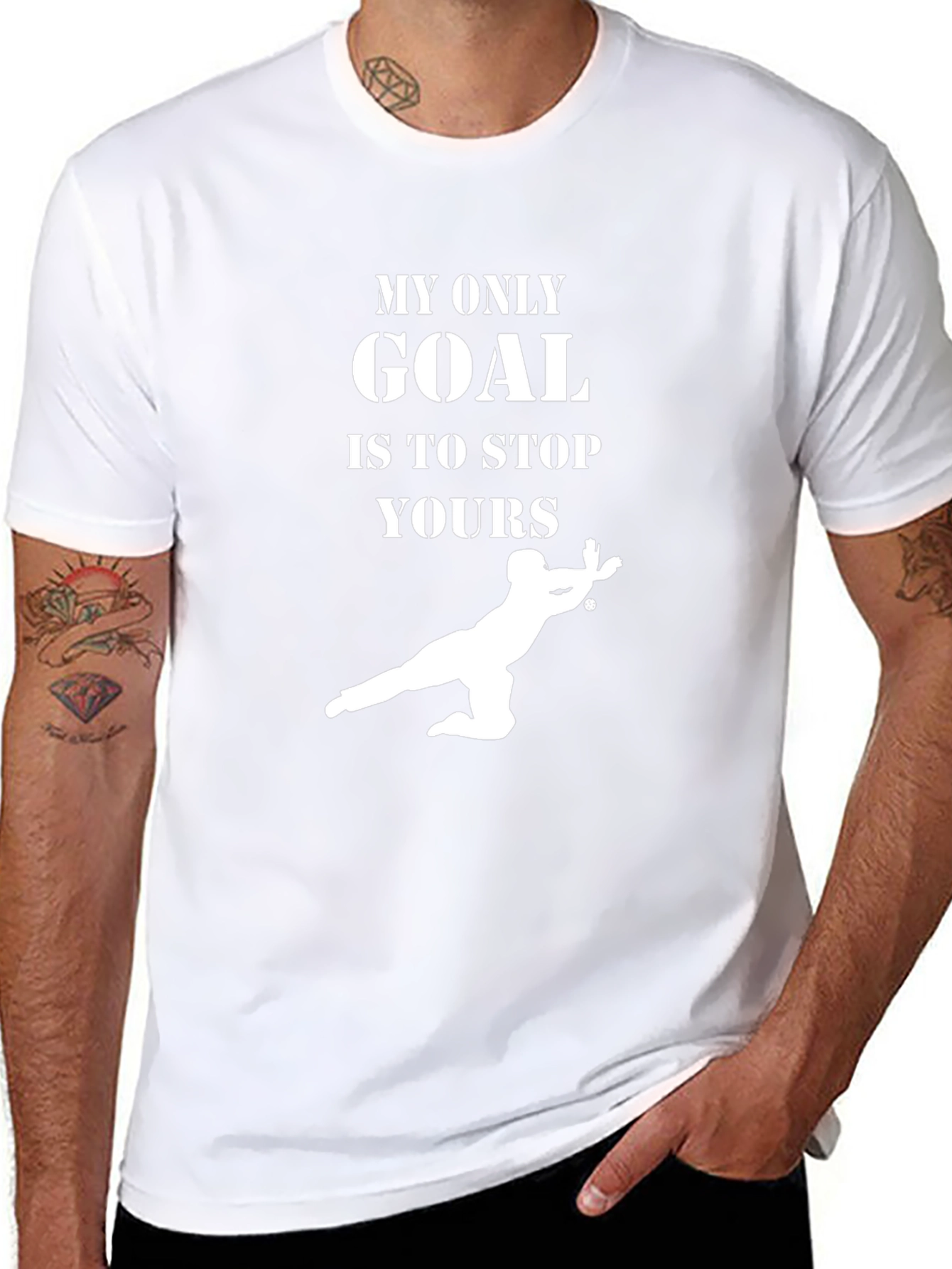 Goalie T-Shirt: My Only Goal Is To Stop Yours