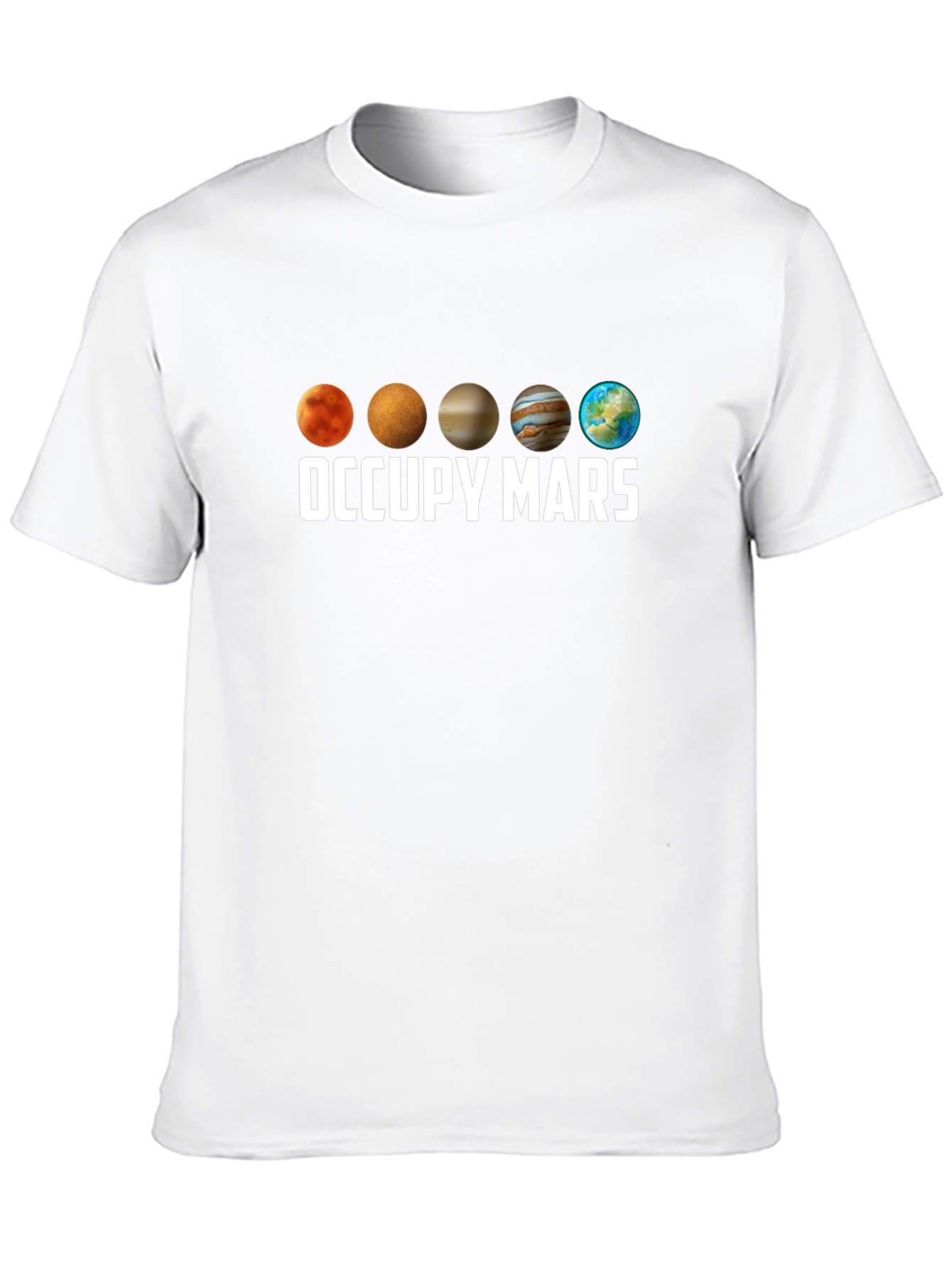 Occupy Mars Planet Graphic T-Shirt