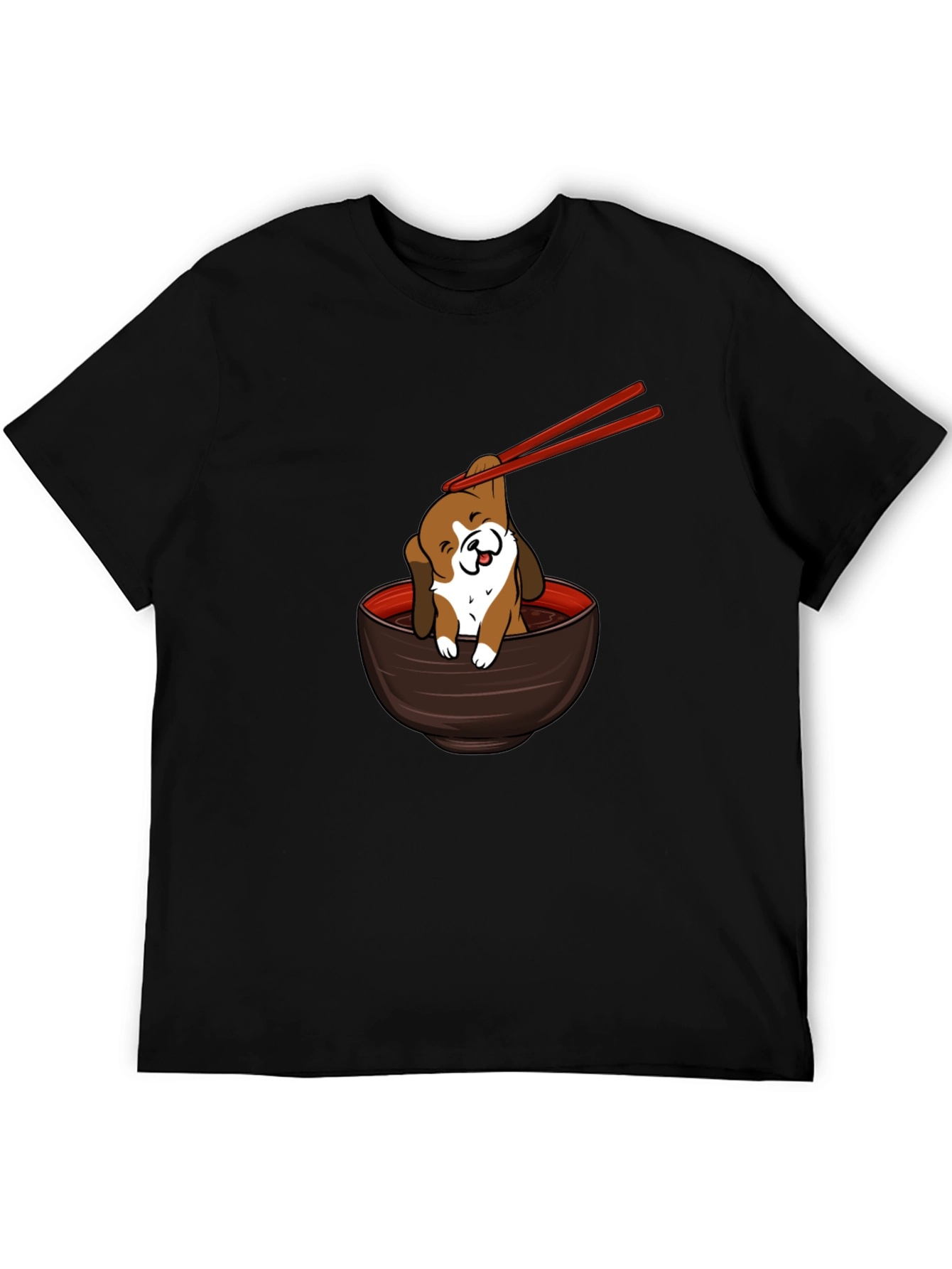 Cute Dog Ramen Bowl T-Shirt
