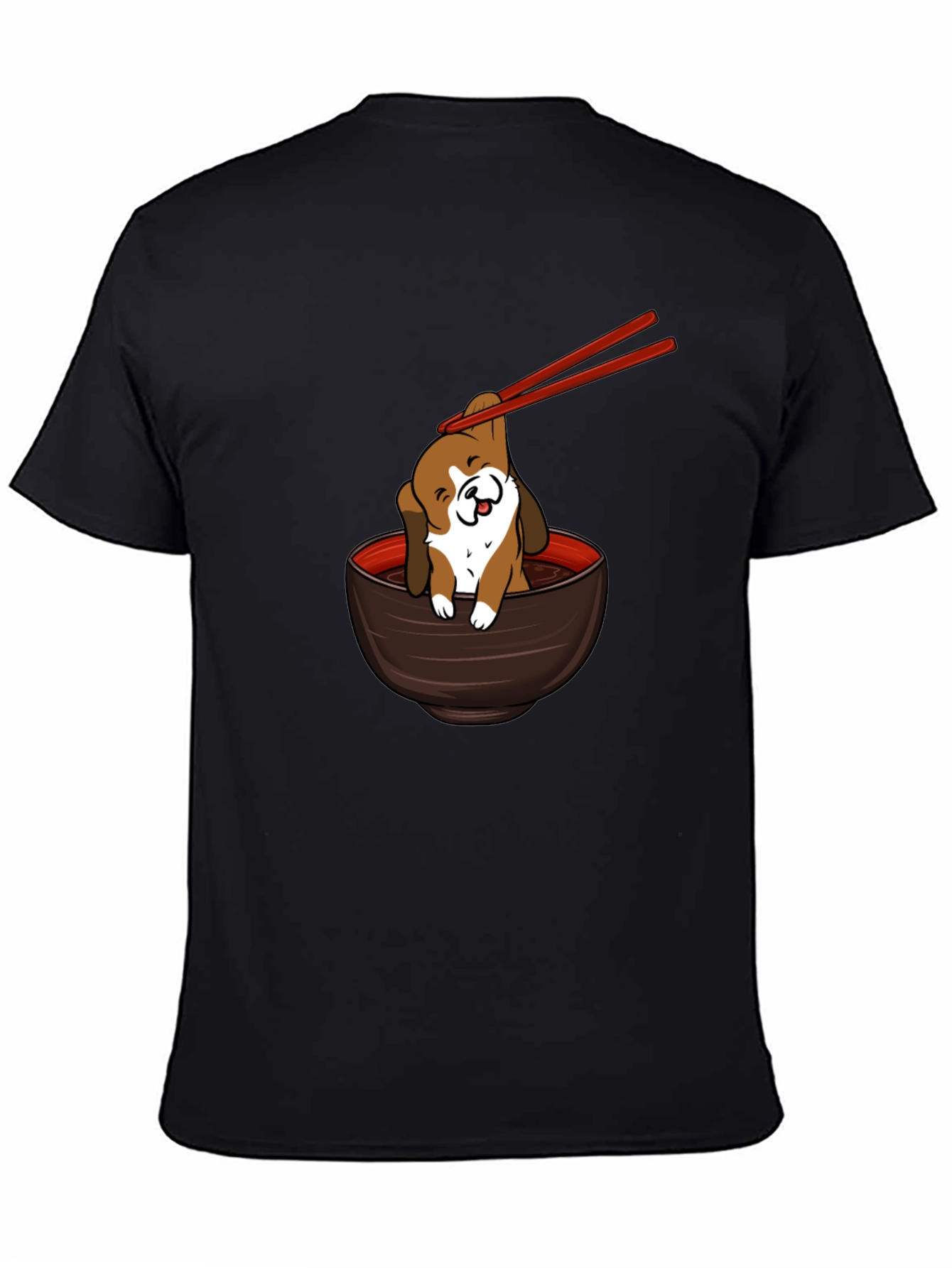 Cute Dog Ramen Bowl T-Shirt