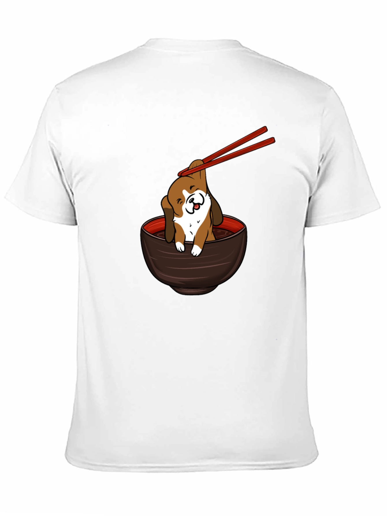 Cute Dog Ramen Bowl T-Shirt