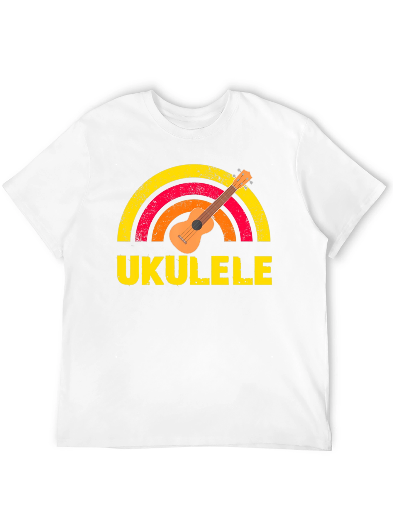 Ukulele Rainbow Graphic T-Shirt