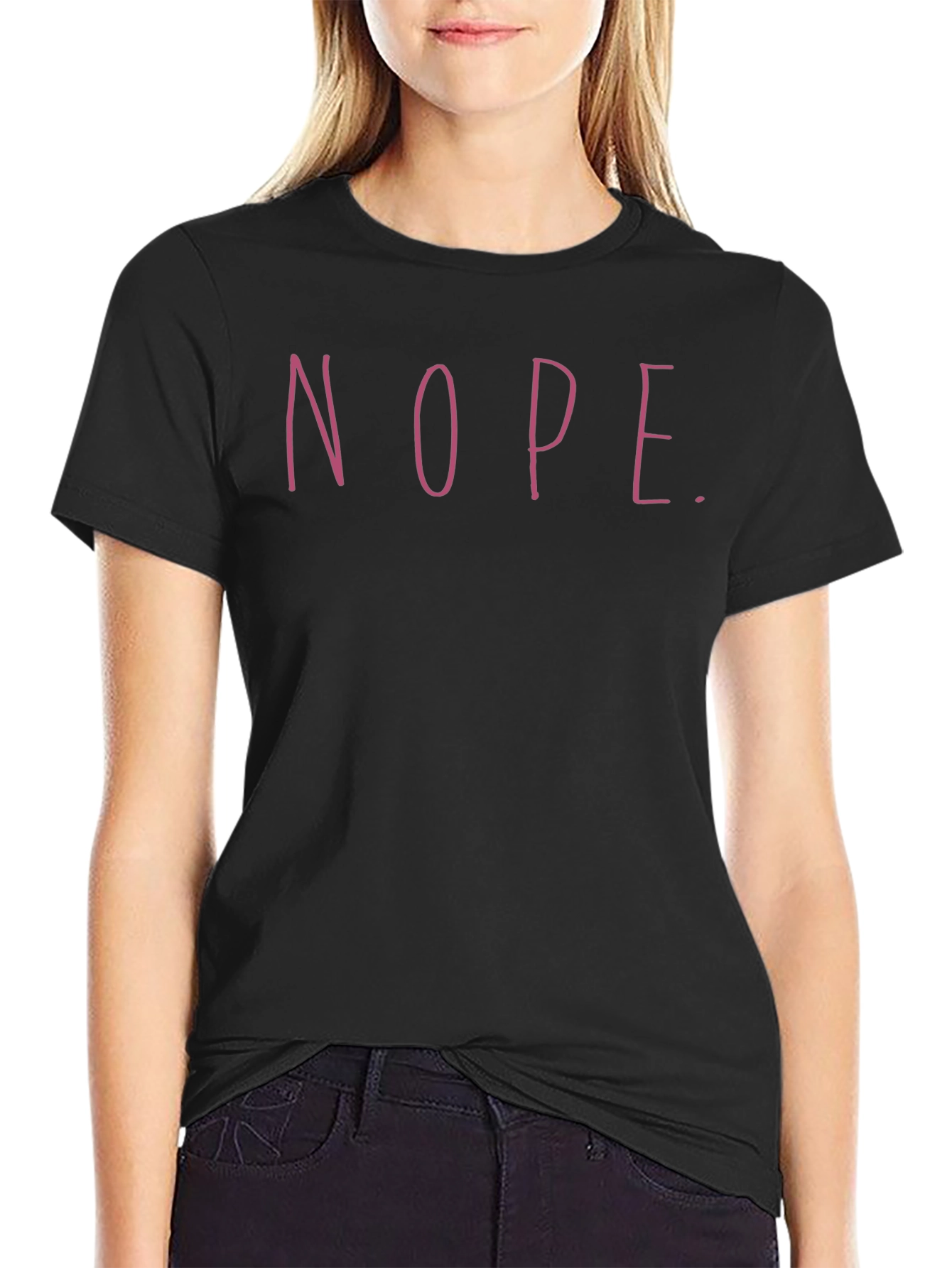 Nope Graphic Tee - Unisex Crew Neck Casual T-Shirt