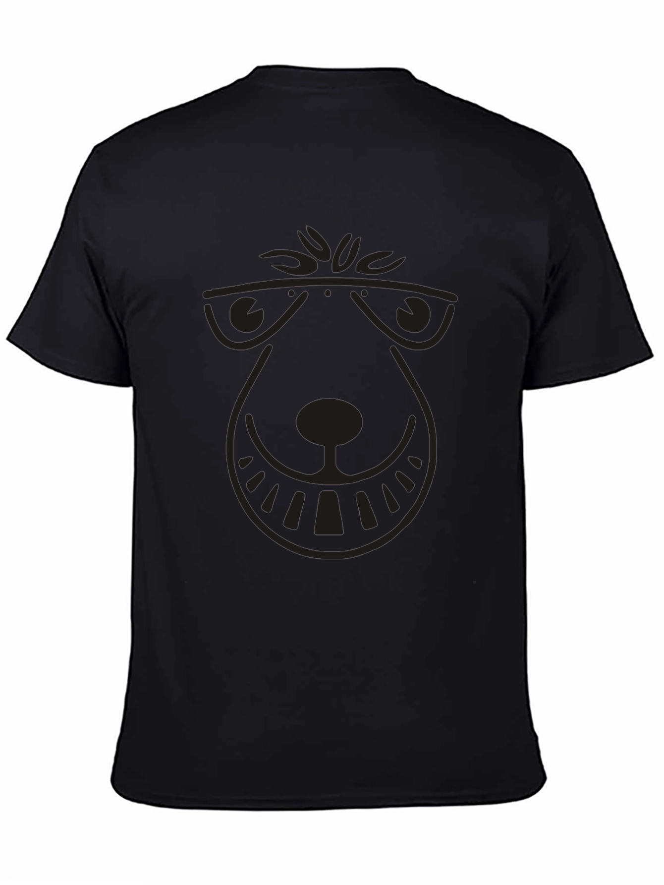 Cool Bear Graphic Mens Black T-Shirt