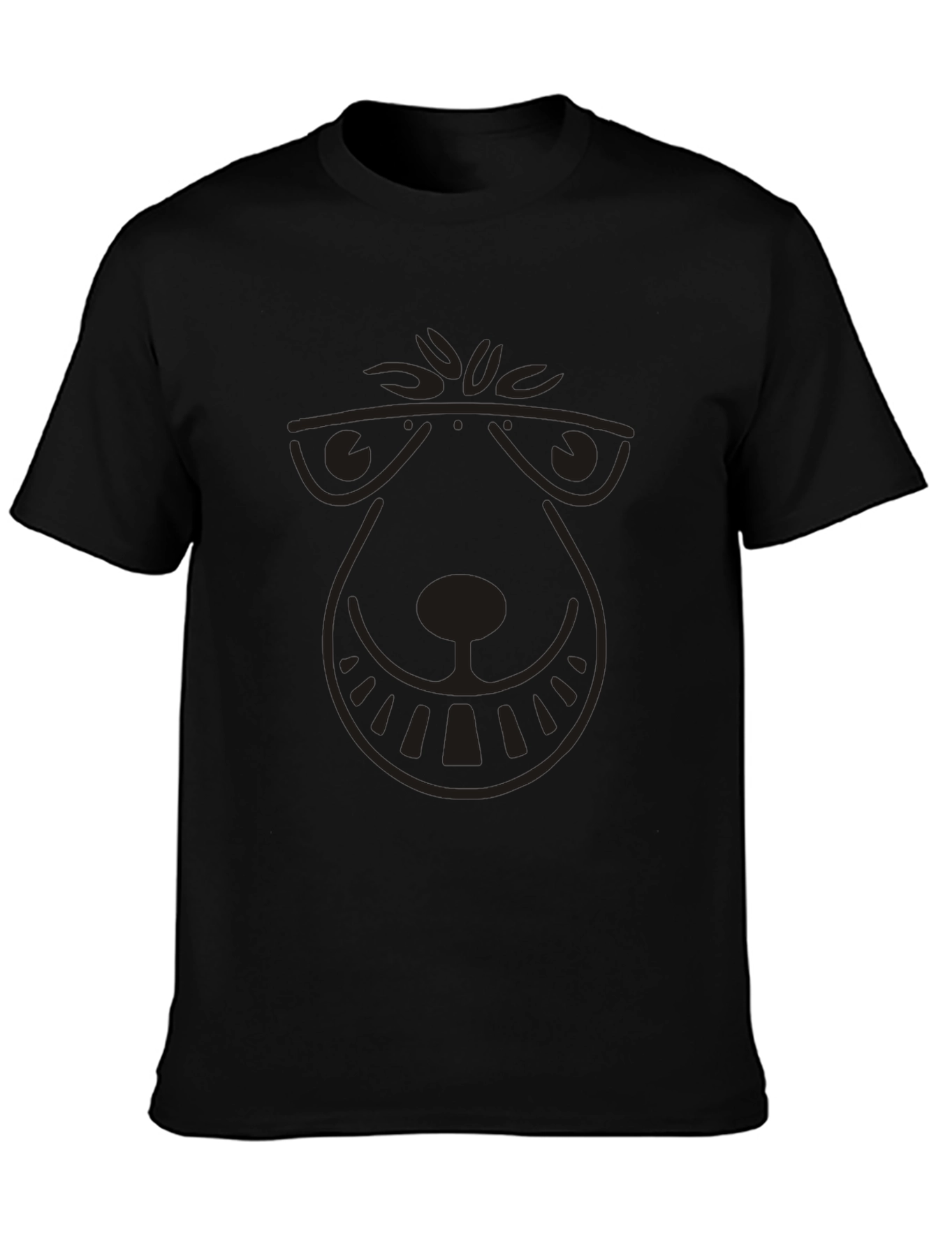 Cool Bear Graphic Mens Black T-Shirt