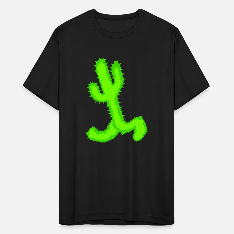 Cacti Desert Man Running Fast Funny Running Funny